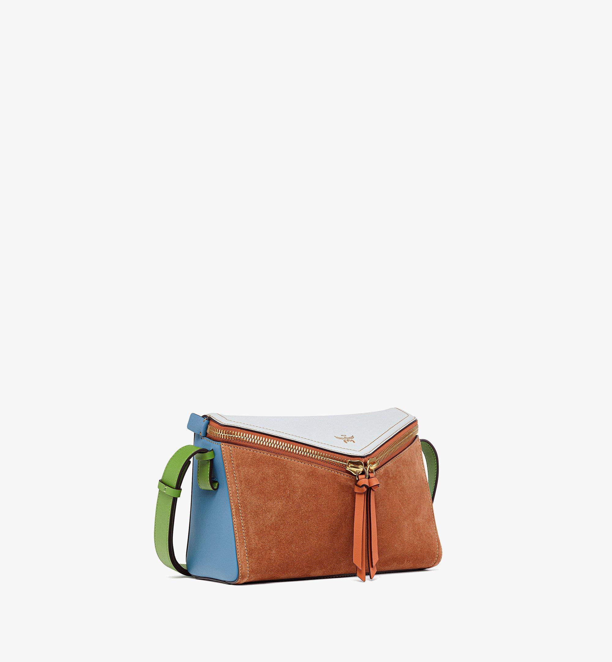 MCM Sac porté épaule Diamant 3D en daim et cuir de veau Multi MWSEAAK08MT001 Plus de photos 1