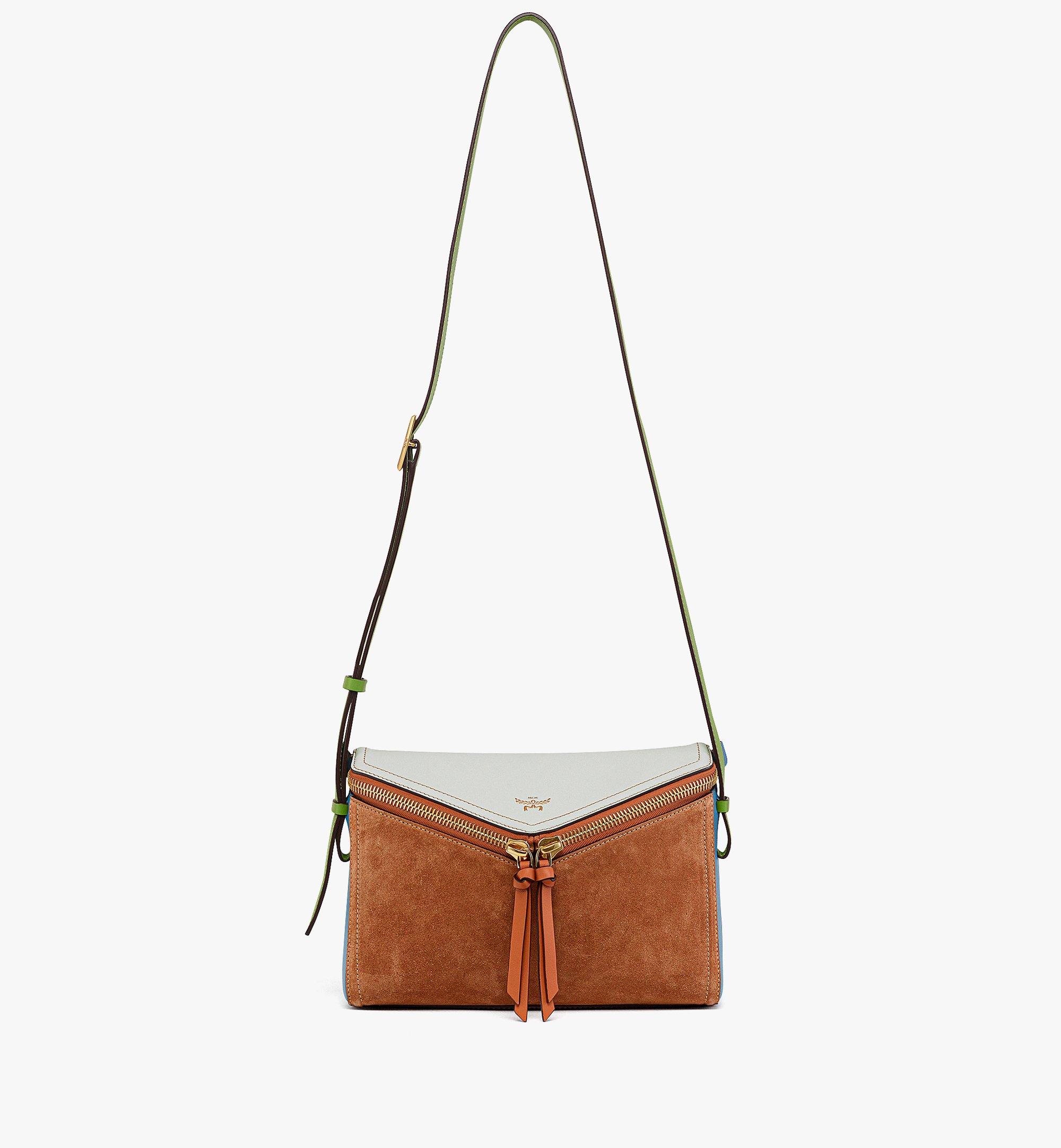 MCM Sac porté épaule Diamant 3D en daim et cuir de veau Multi MWSEAAK08MT001 Plus de photos 5