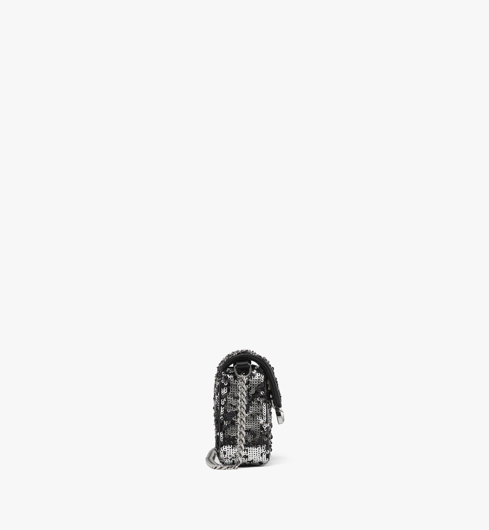 Mini Himmel Sequin Shoulder Bag Silver | MCM ®CA