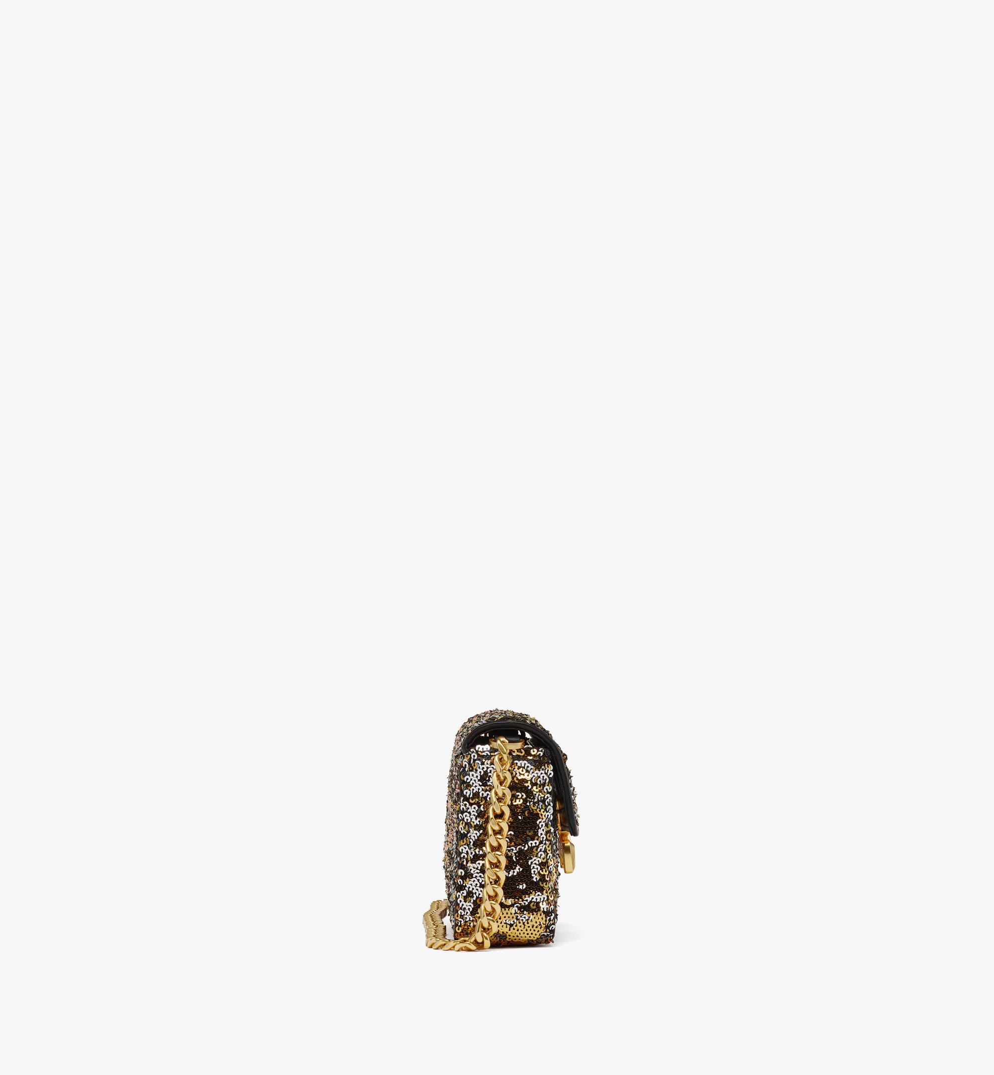 MCM Himmel Sequin Shoulder Bag Gold MWSESAC05DG001 Alternate View 1