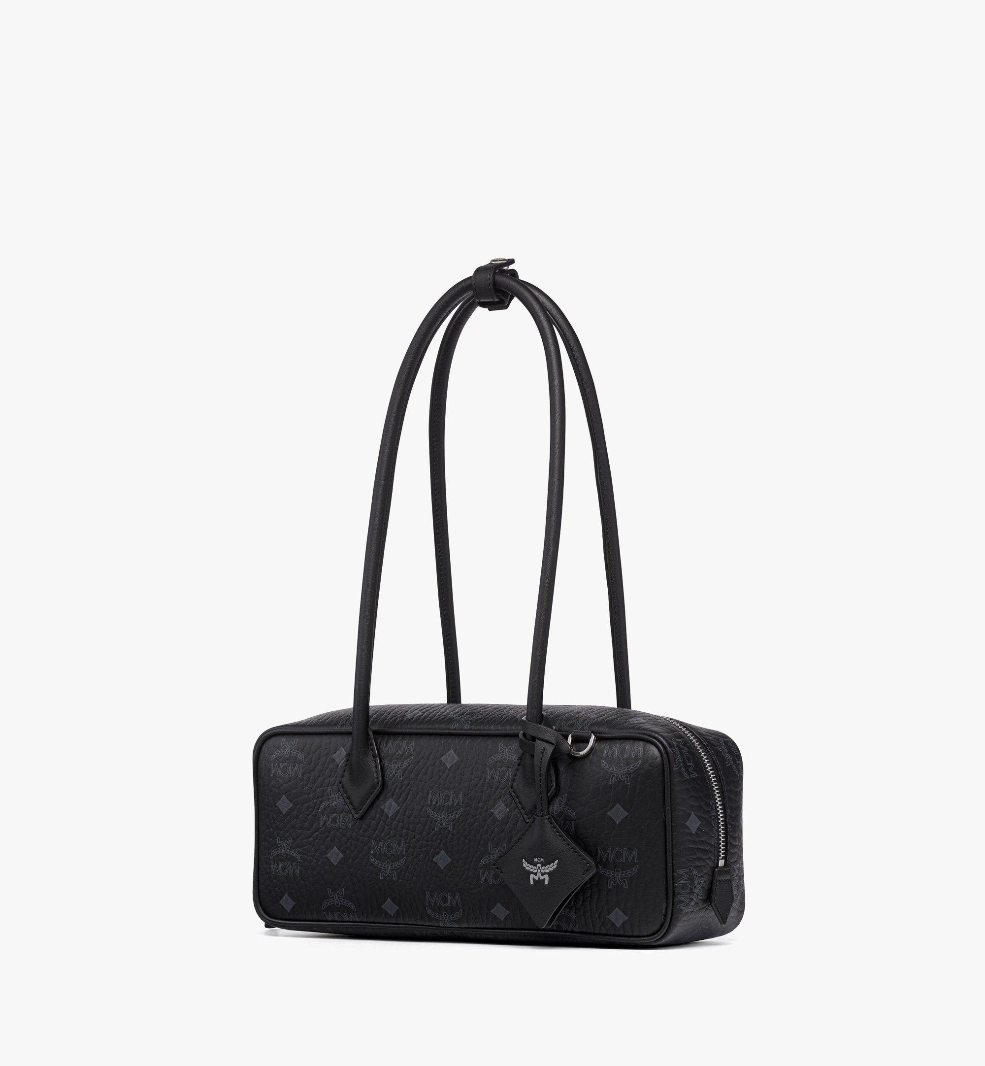 MCM Aren East West Shoulder Bag in Visetos Black MWSGATA01BK001 Alternate View 1
