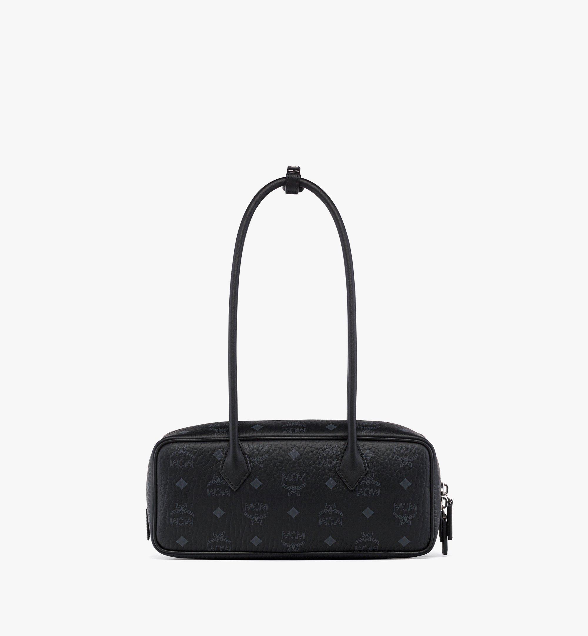 MCM Aren East West Shoulder Bag in Visetos Black MWSGATA01BK001 Alternate View 3