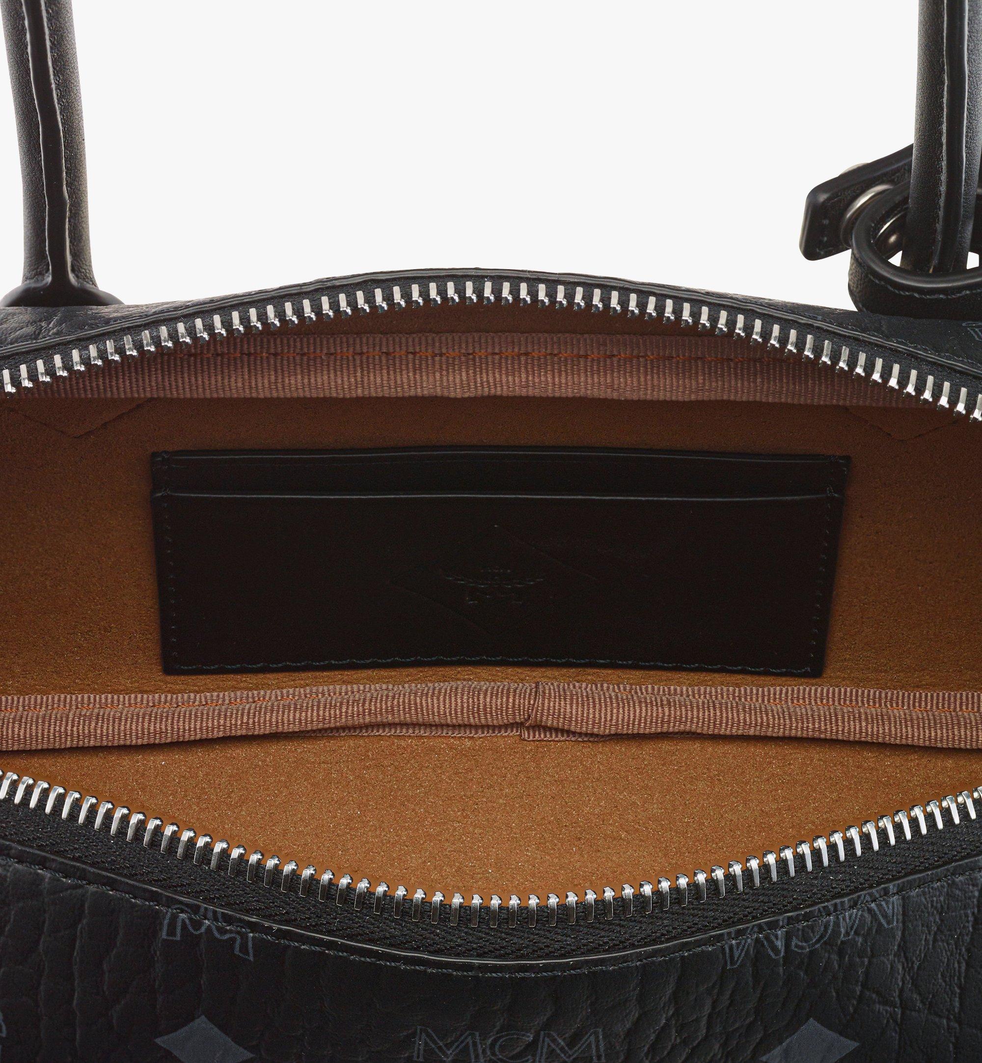 MCM Aren East West Shoulder Bag in Visetos Black MWSGATA01BK001 Alternate View 5