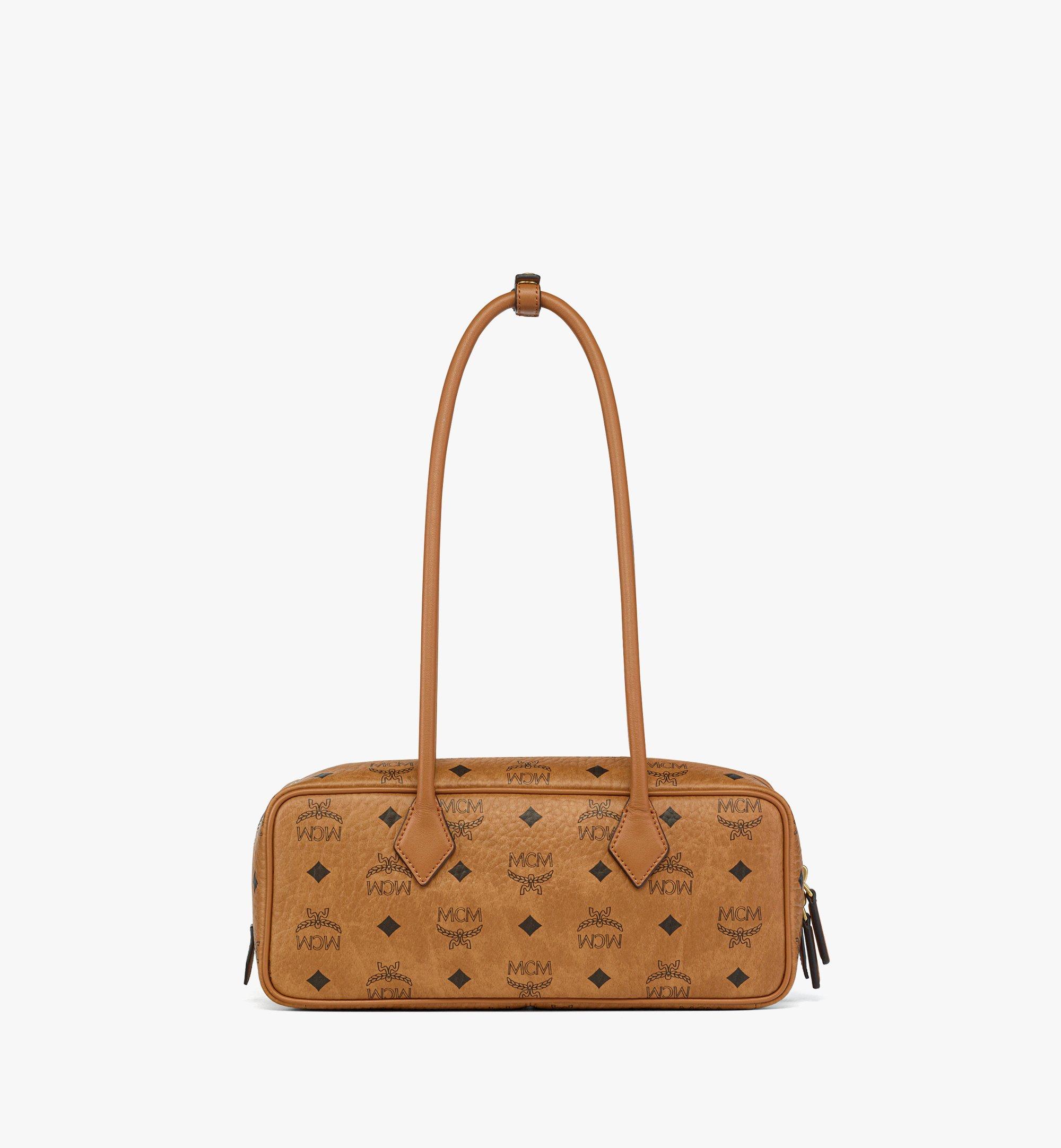 MCM Aren East West Shoulder Bag in Visetos Cognac MWSGSTA02CO001 Alternate View 3