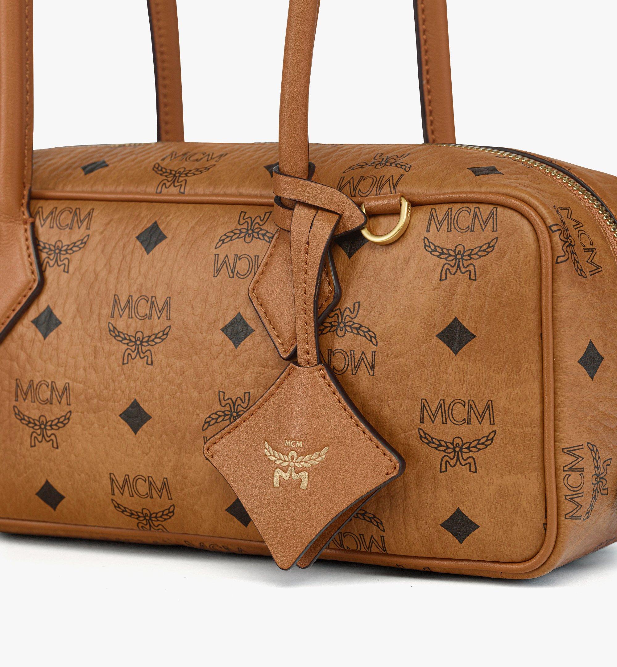 MCM Aren East West Shoulder Bag in Visetos Cognac MWSGSTA02CO001 Alternate View 4