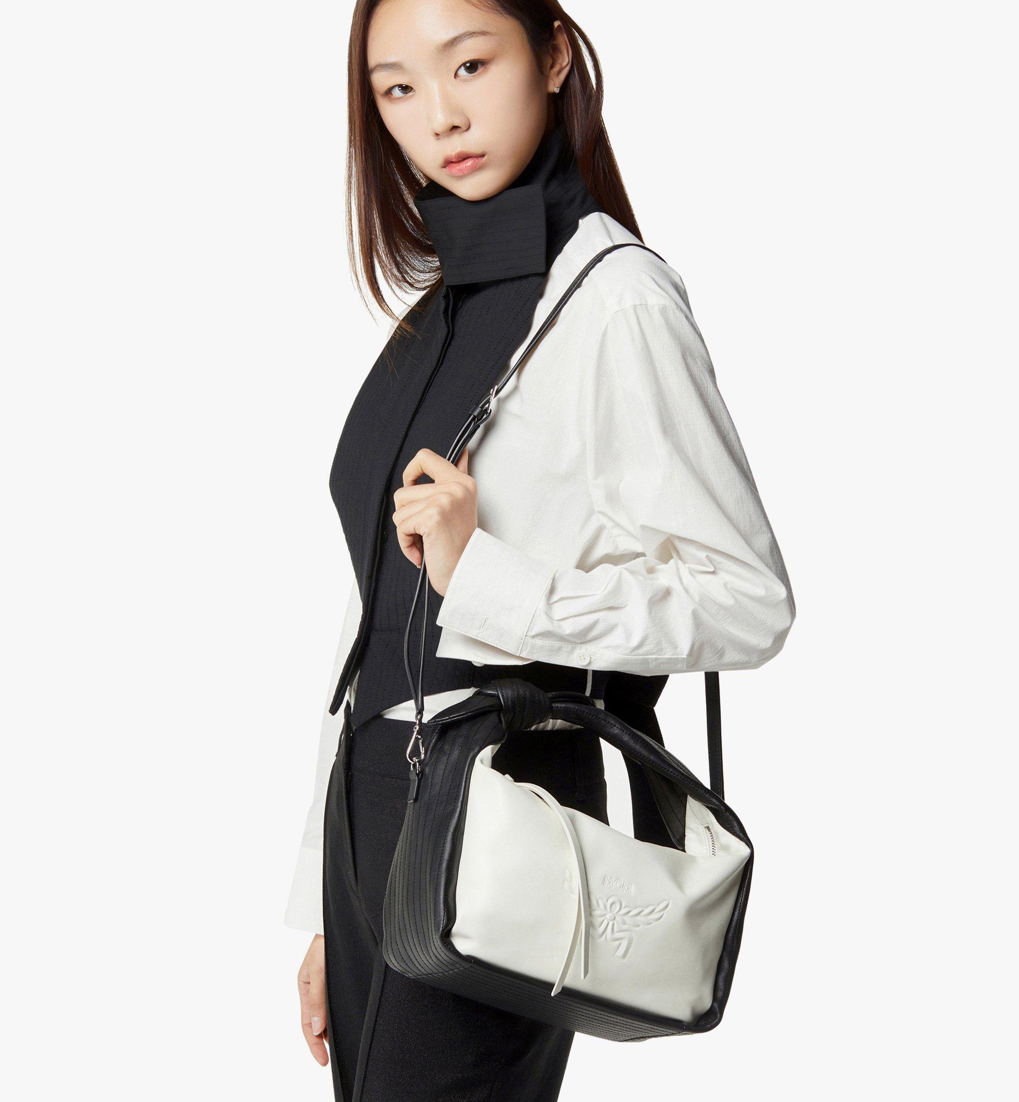 Small Aren Shoulder Bag in Lamb Leather Black | MCM ®US