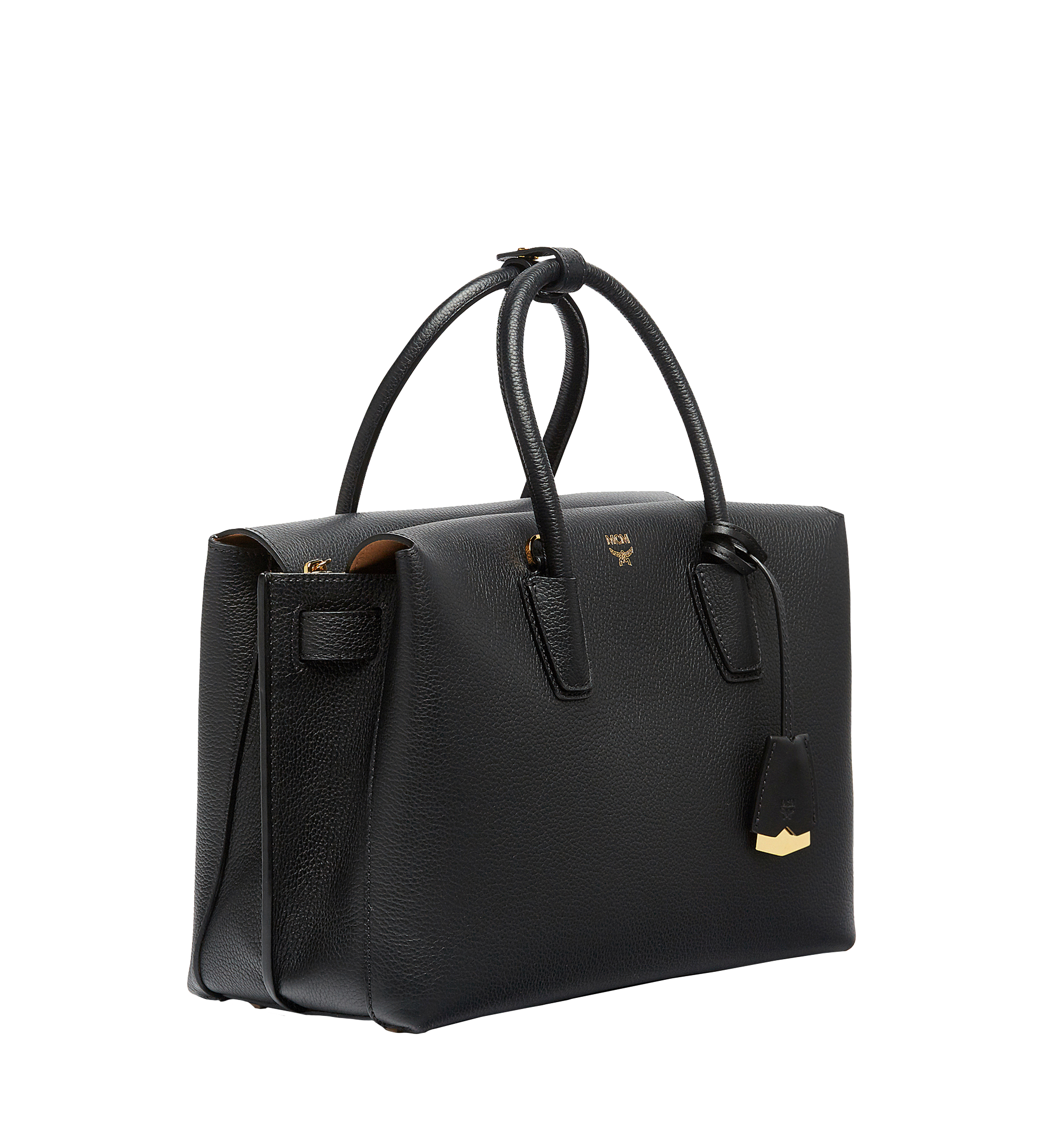 milla tote in grained leather