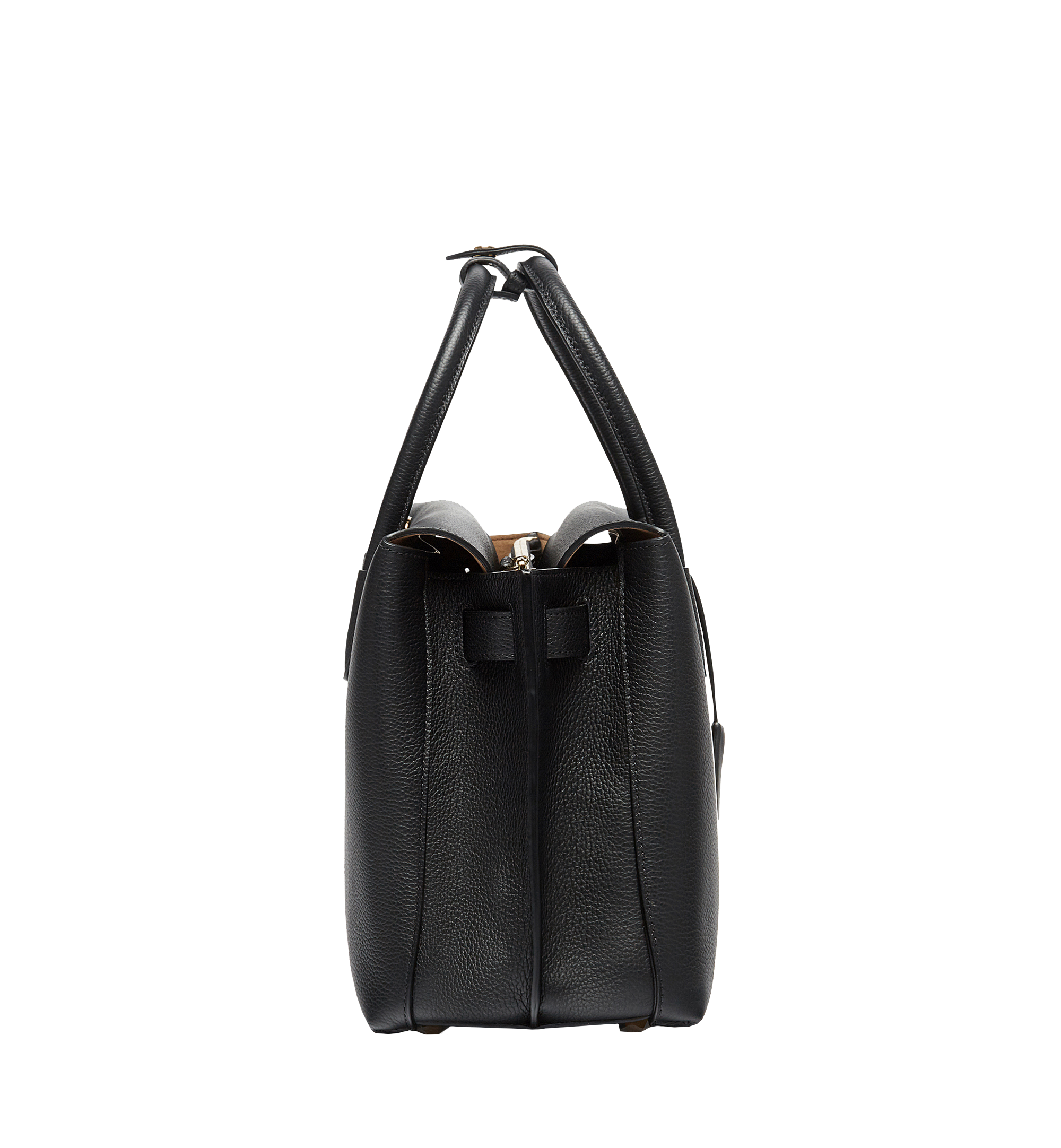 milla tote in grained leather