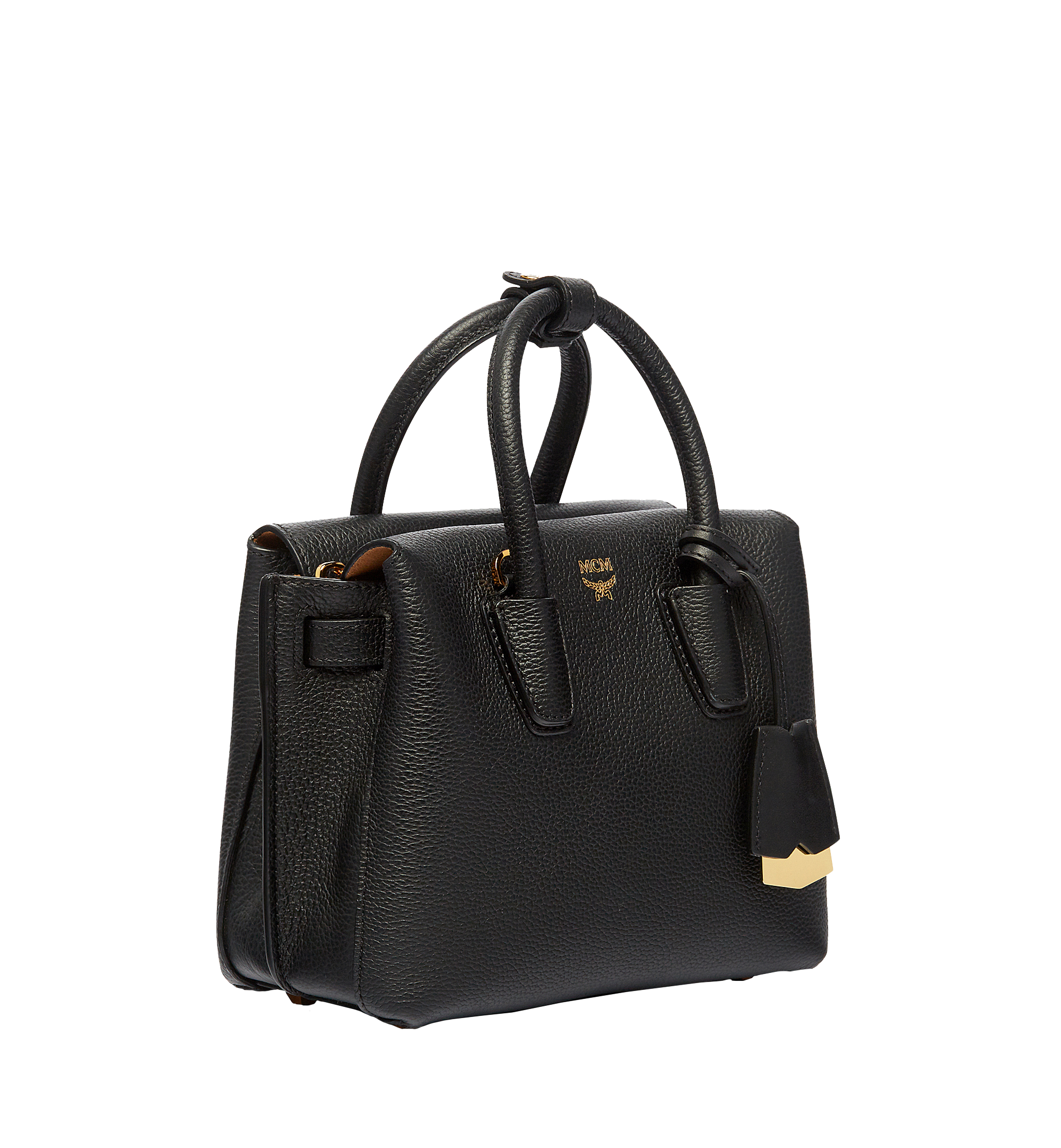 milla tote in grained leather