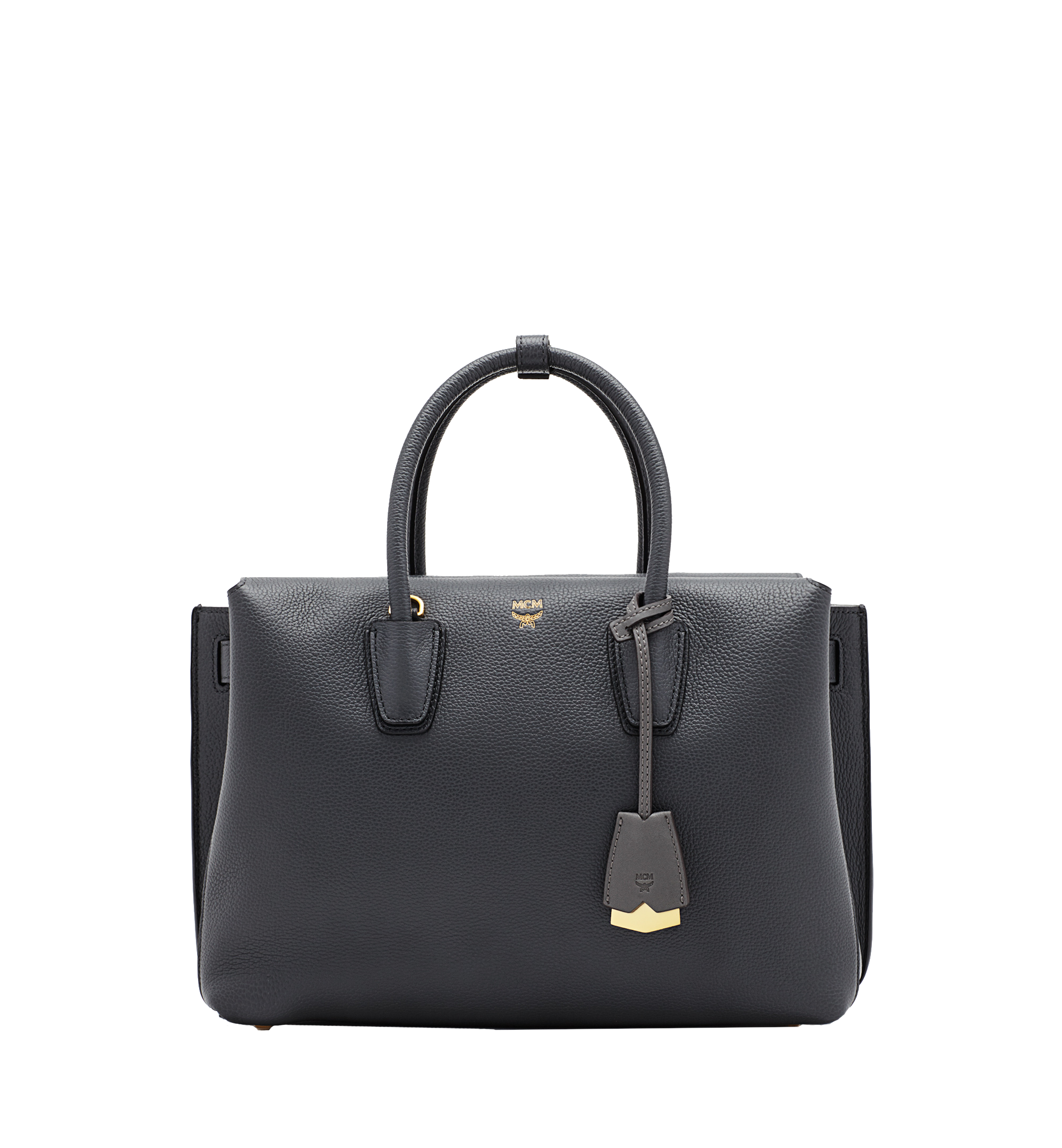 milla tote in grained leather