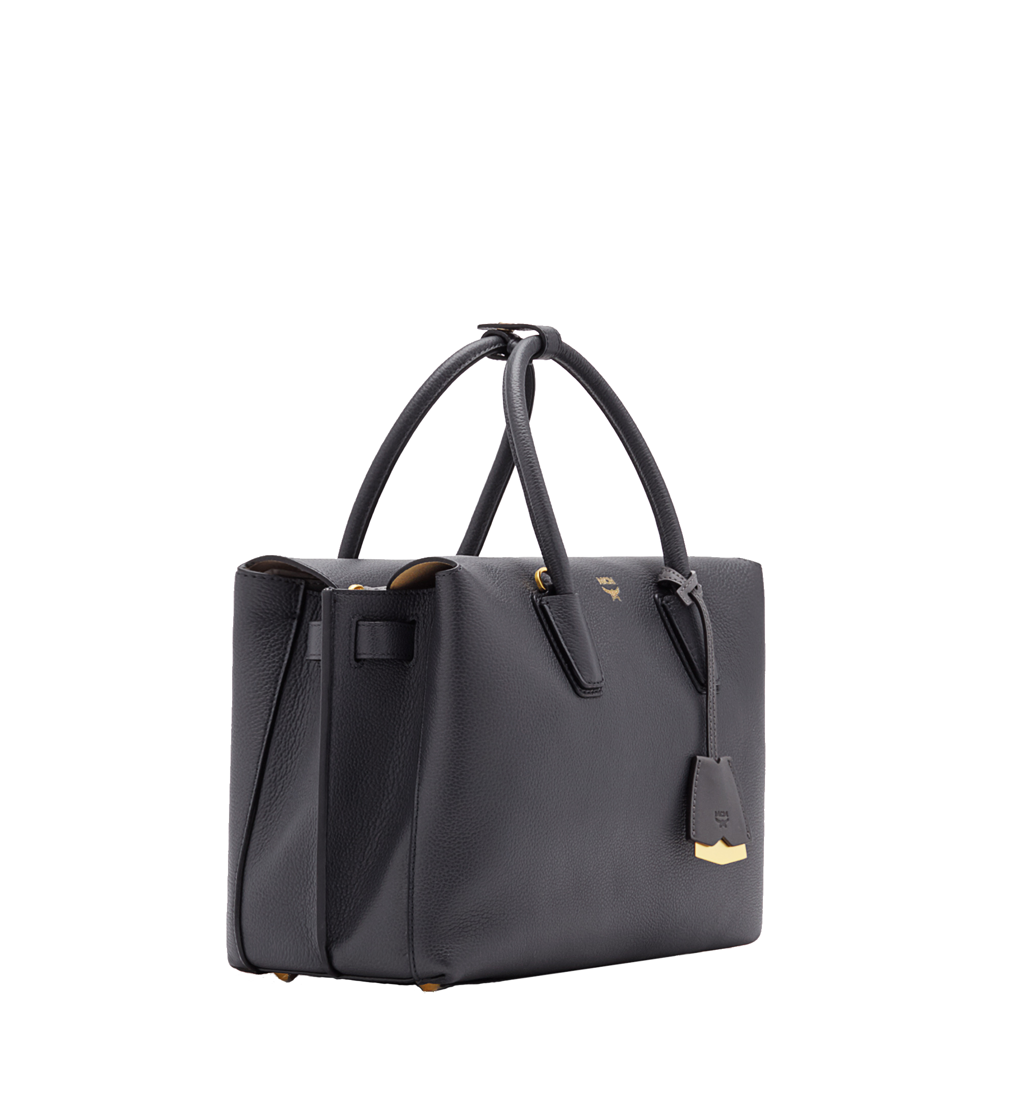 milla tote in grained leather