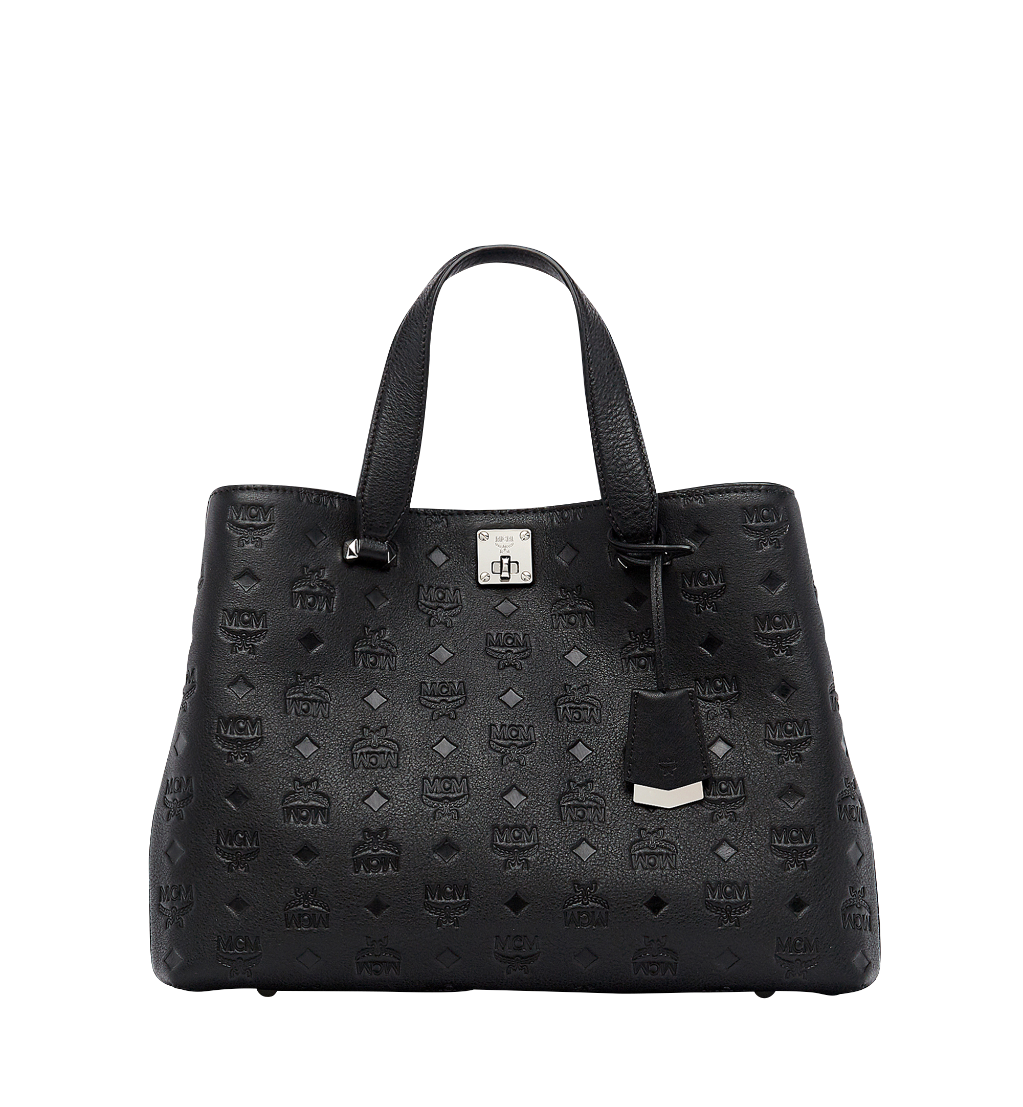 mcm large tote black