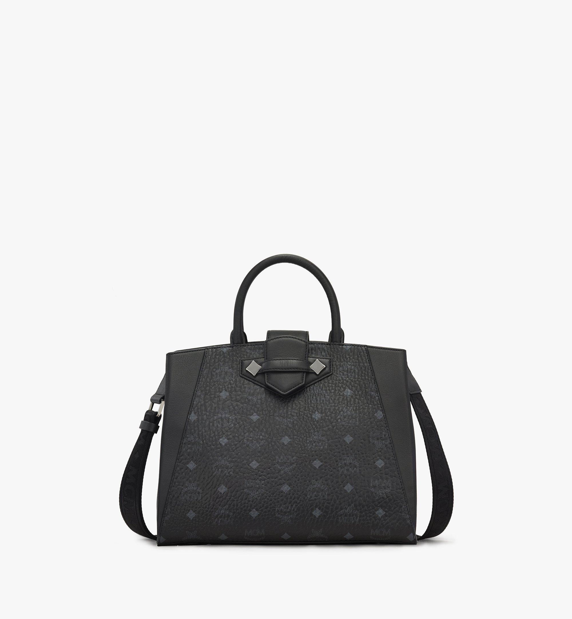 Mcm Essential Tote In Visetos Original In Black | ModeSens