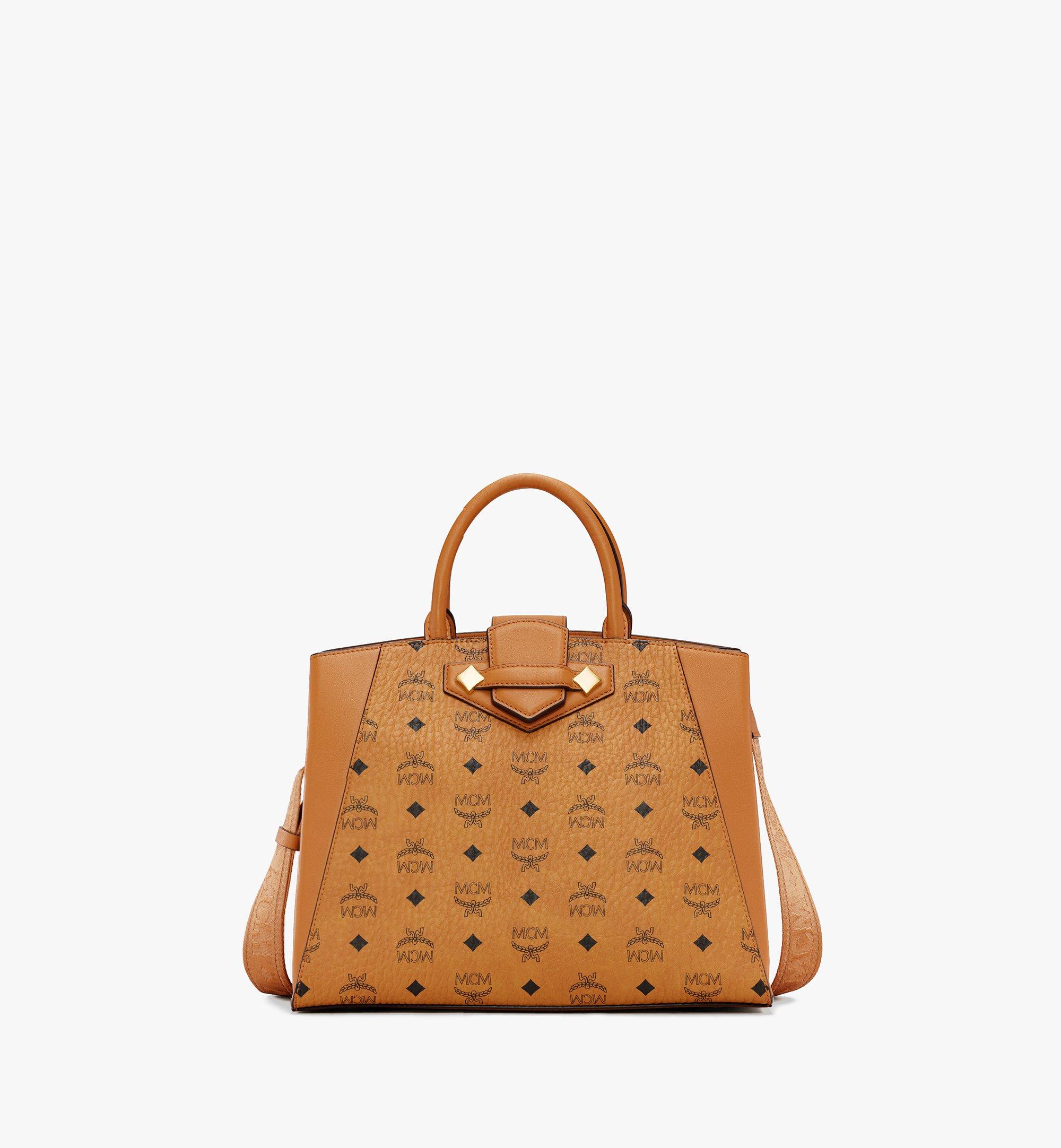 Mcm Essential Tote In Visetos Original In Black | ModeSens