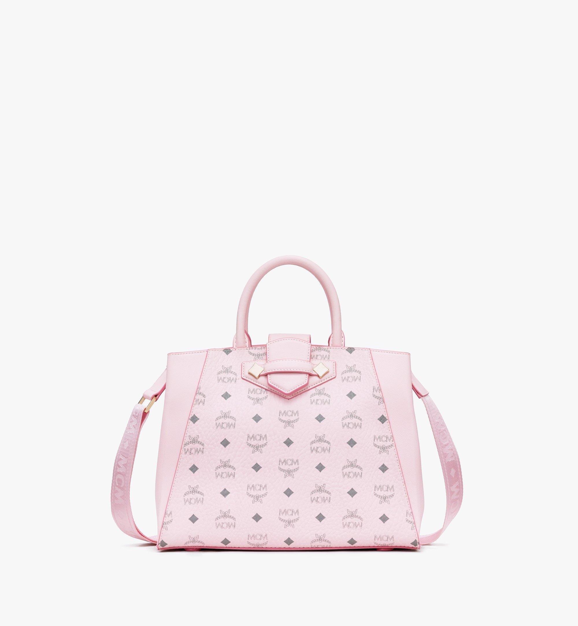 mcm large pink tote