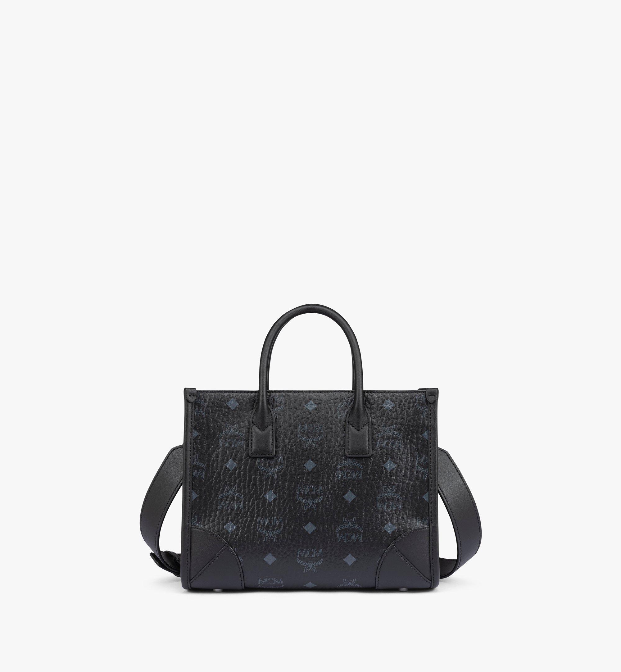 Mcm black outlet tote