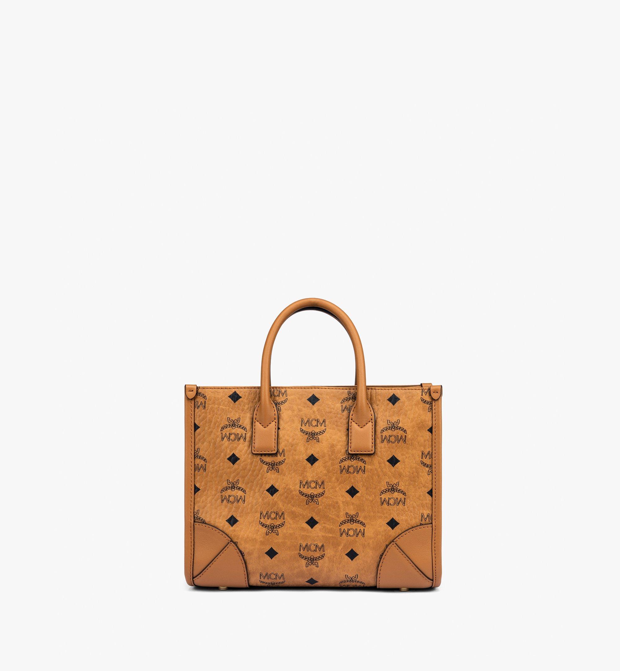 Small München Tote in Visetos Cognac