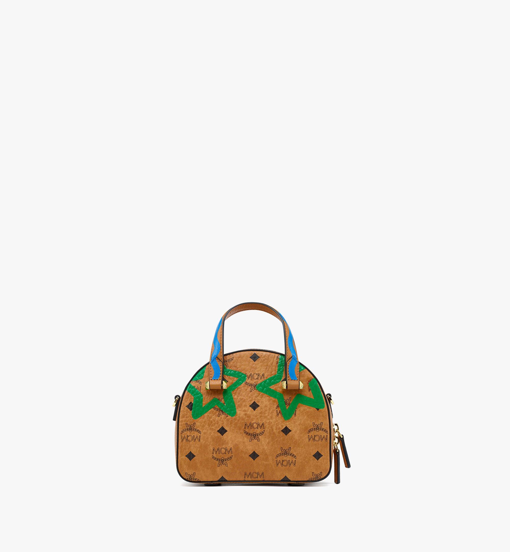 MCM Fun & Joy Visetos半月形手提包 Cognac MWTCAUP19CO001 更多视角 3
