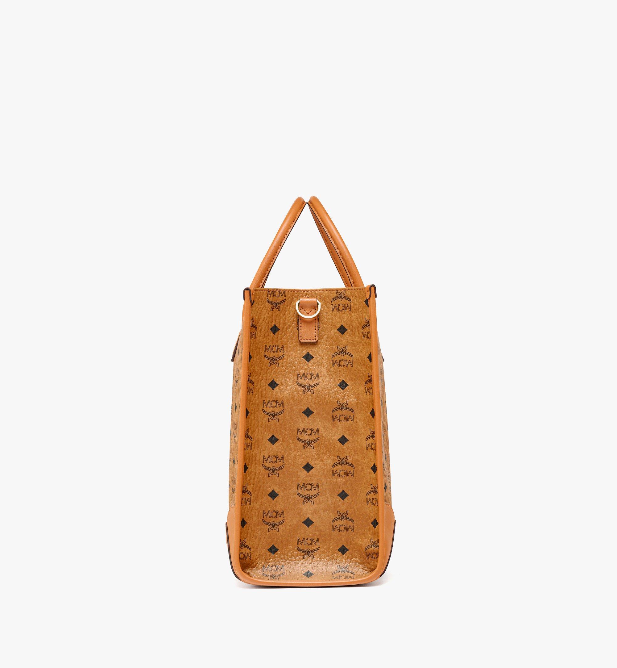 Large München Tote in Visetos Cognac