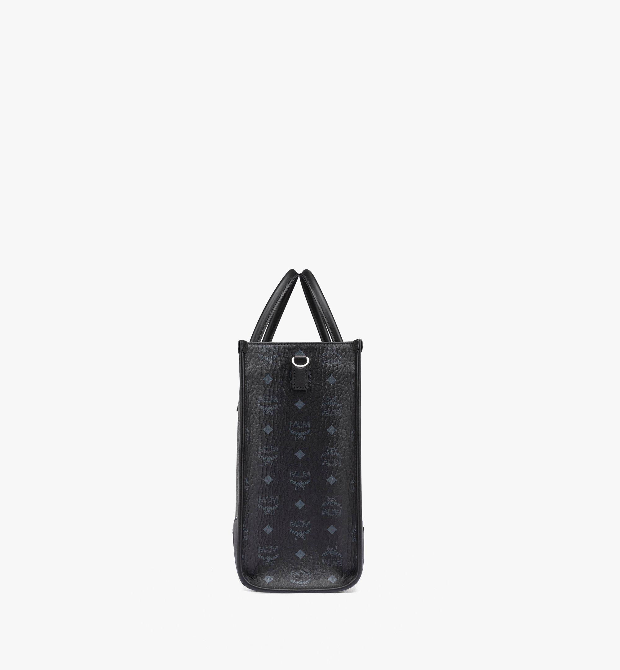 Mcm Maxi Munchen Quilted Nylon Tote in Black