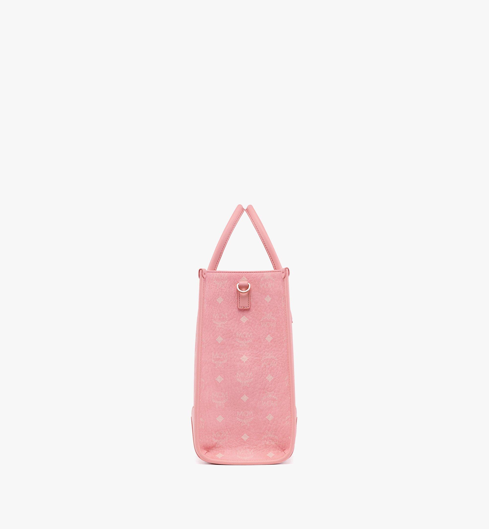 MCM: tote bags for woman - Pink  Mcm tote bags MWPDSLR02 online at