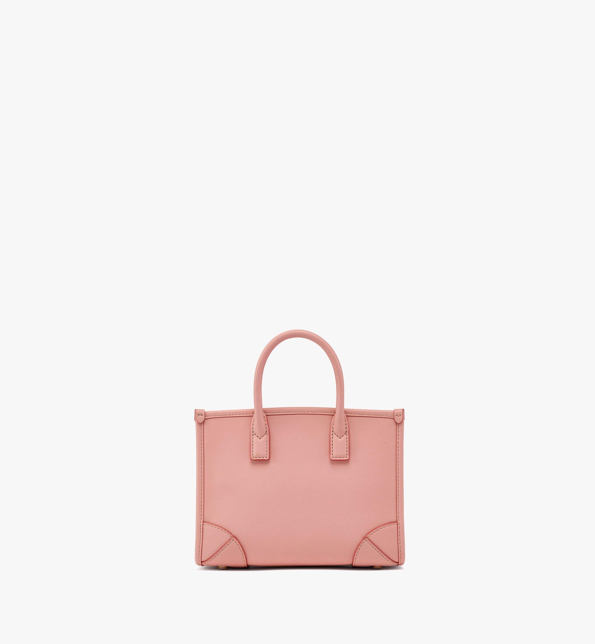 MCM München Tote in Spanish Calf Leather Pink MWTCSBO06PV001 Alternate View 3