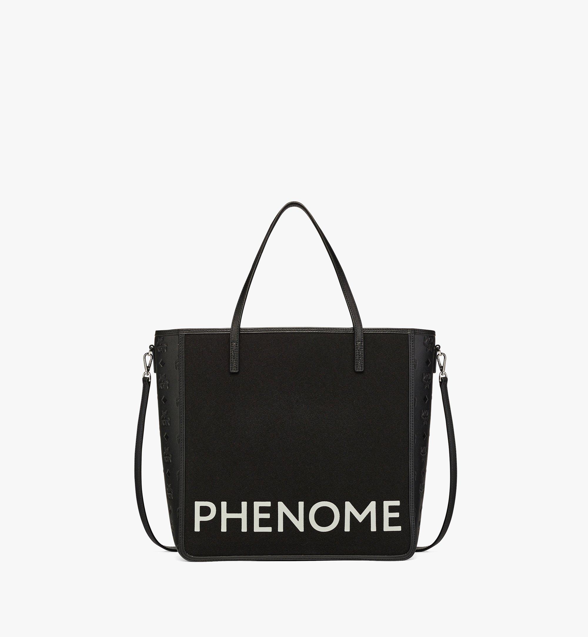 Off-white Medium Leather Box Tote Bag In Black/white