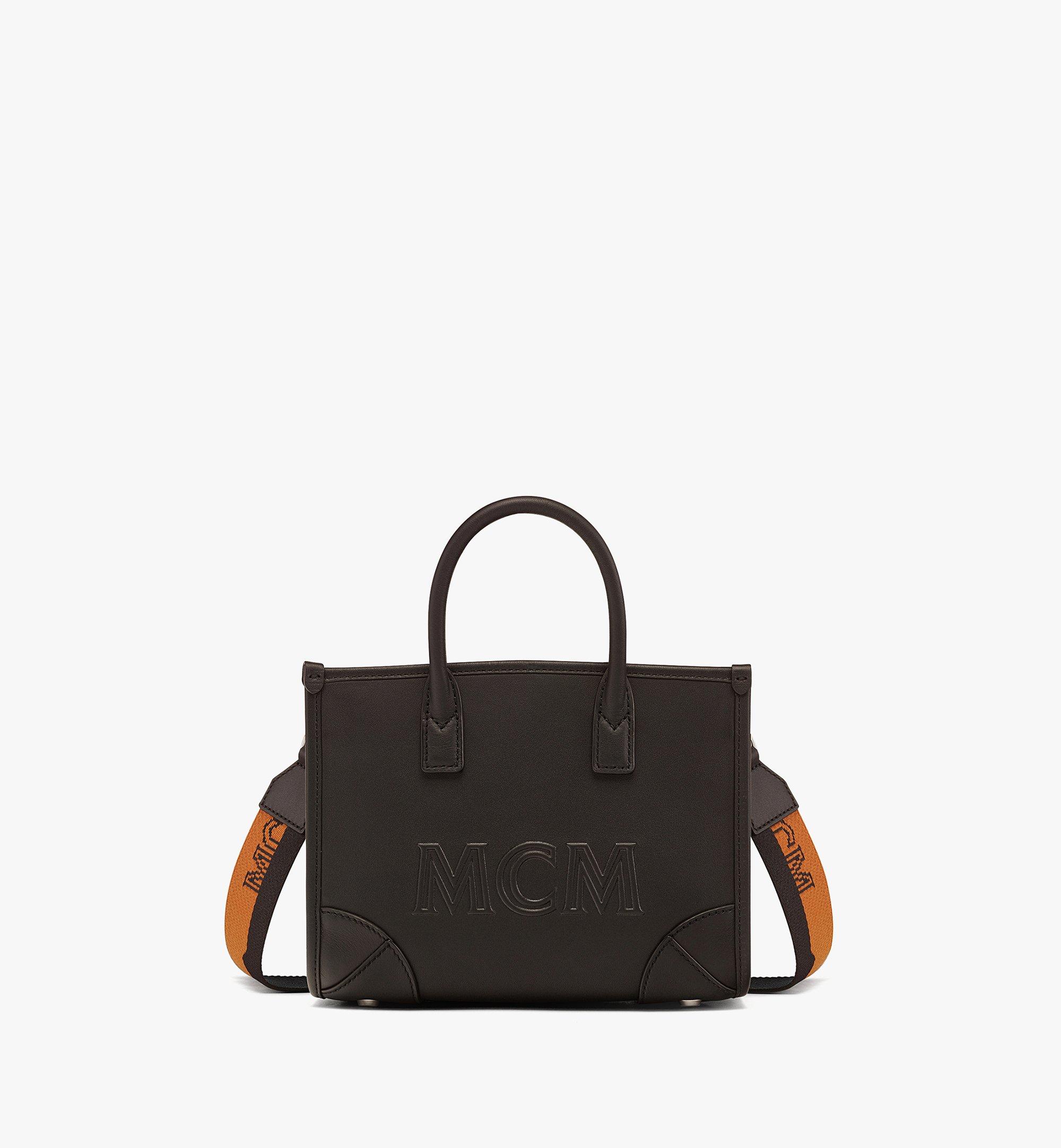 Mcm canvas best sale tote bag