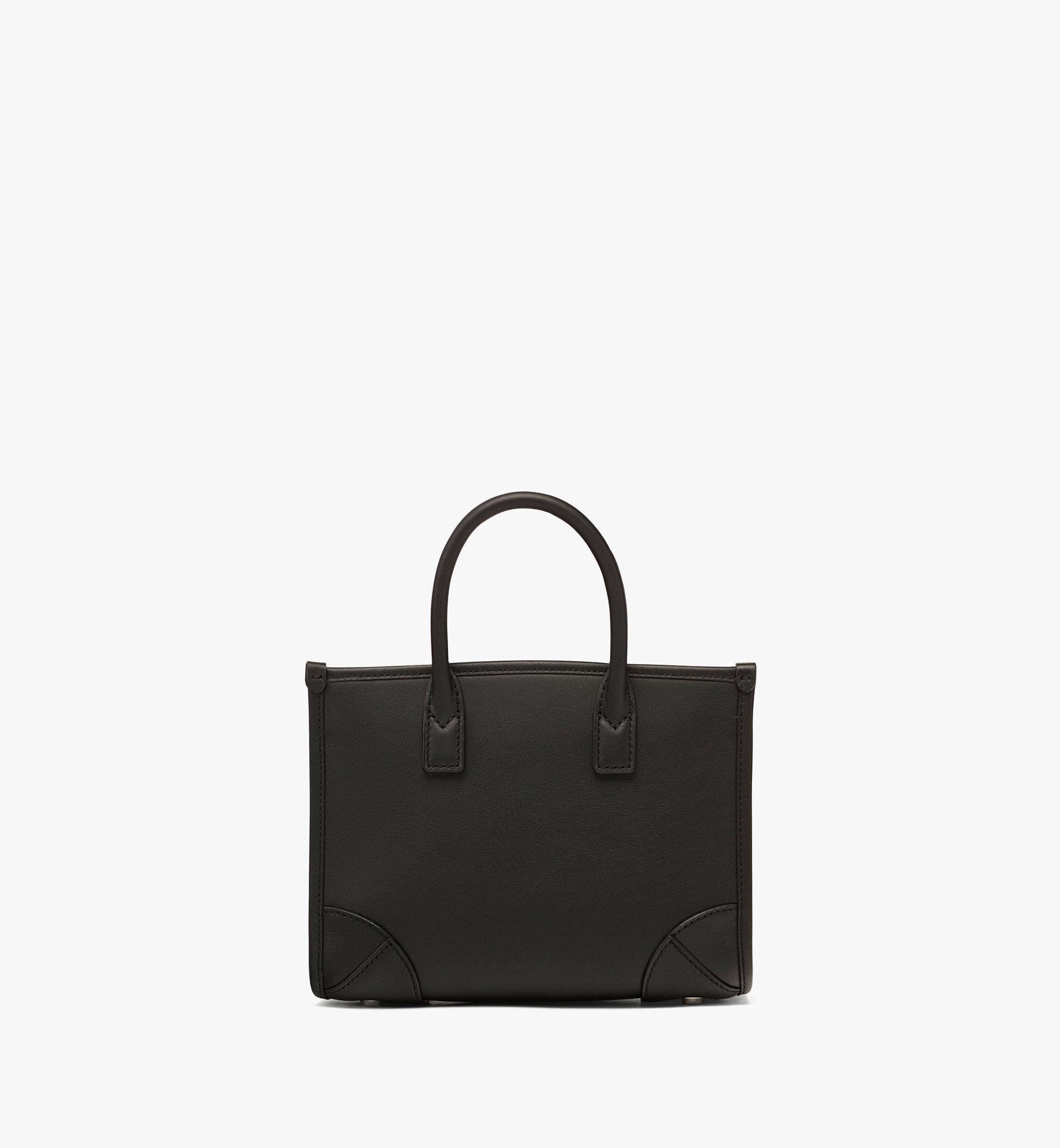 Black leather structured tote new arrivals