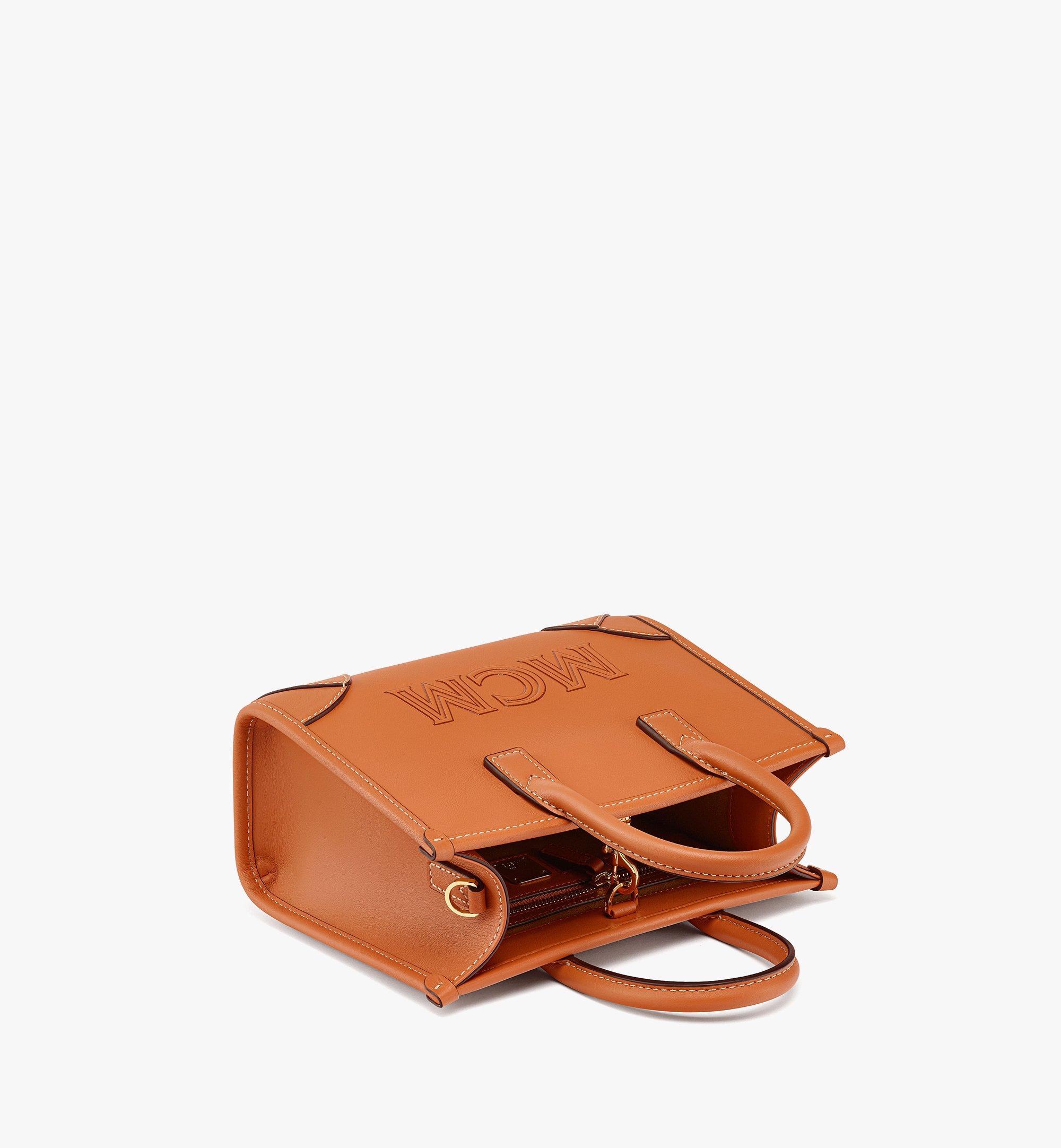 MCM München トート - スペイン製カーフレザー Cognac MWTCSSX02CO001 ほかの角度から見る 2