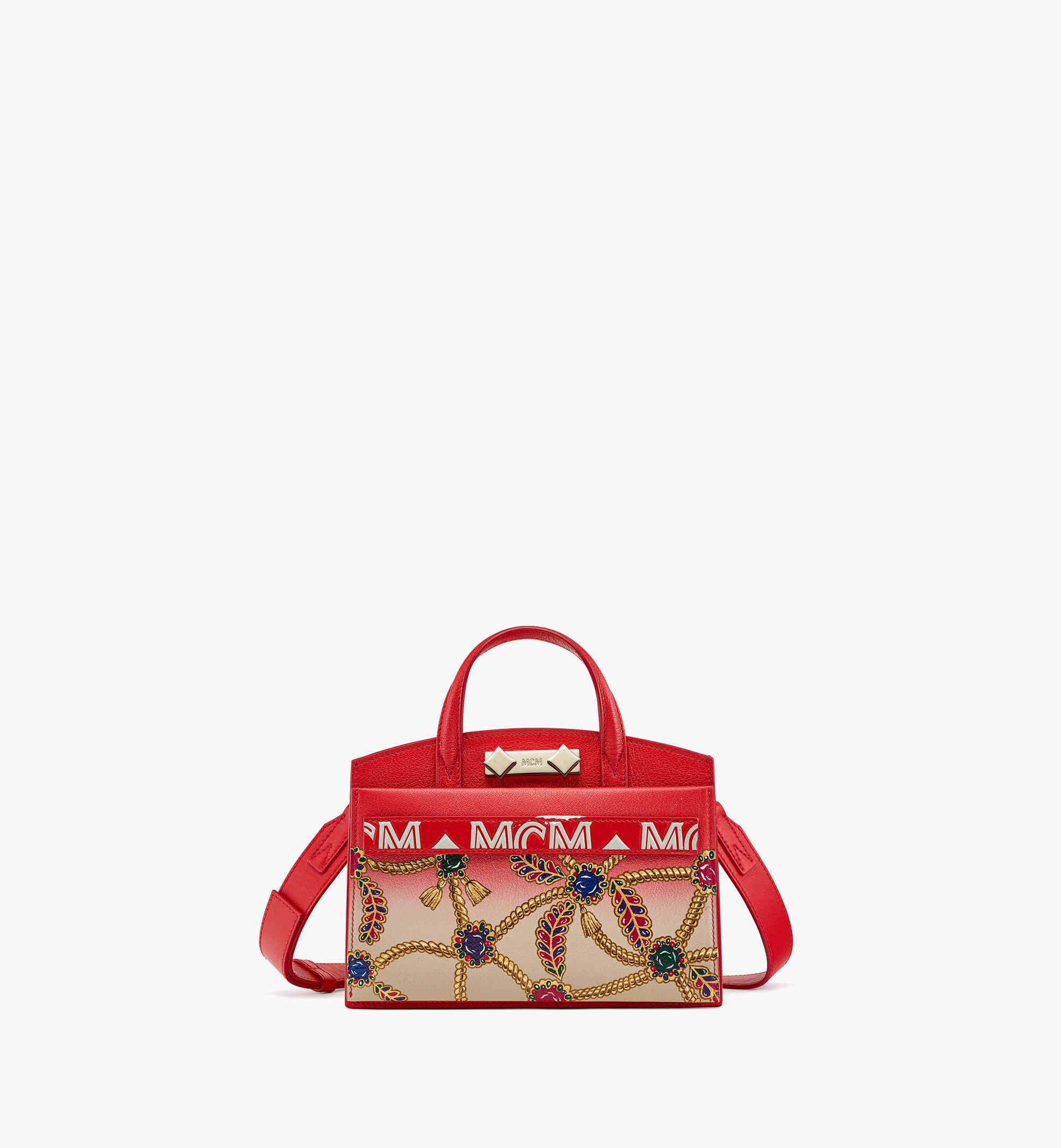 MCM Upcycling Project Jewelry Milano Tote in Gradient Goatskin Leather Red MWTCSUP03FJ001 Alternate View 1