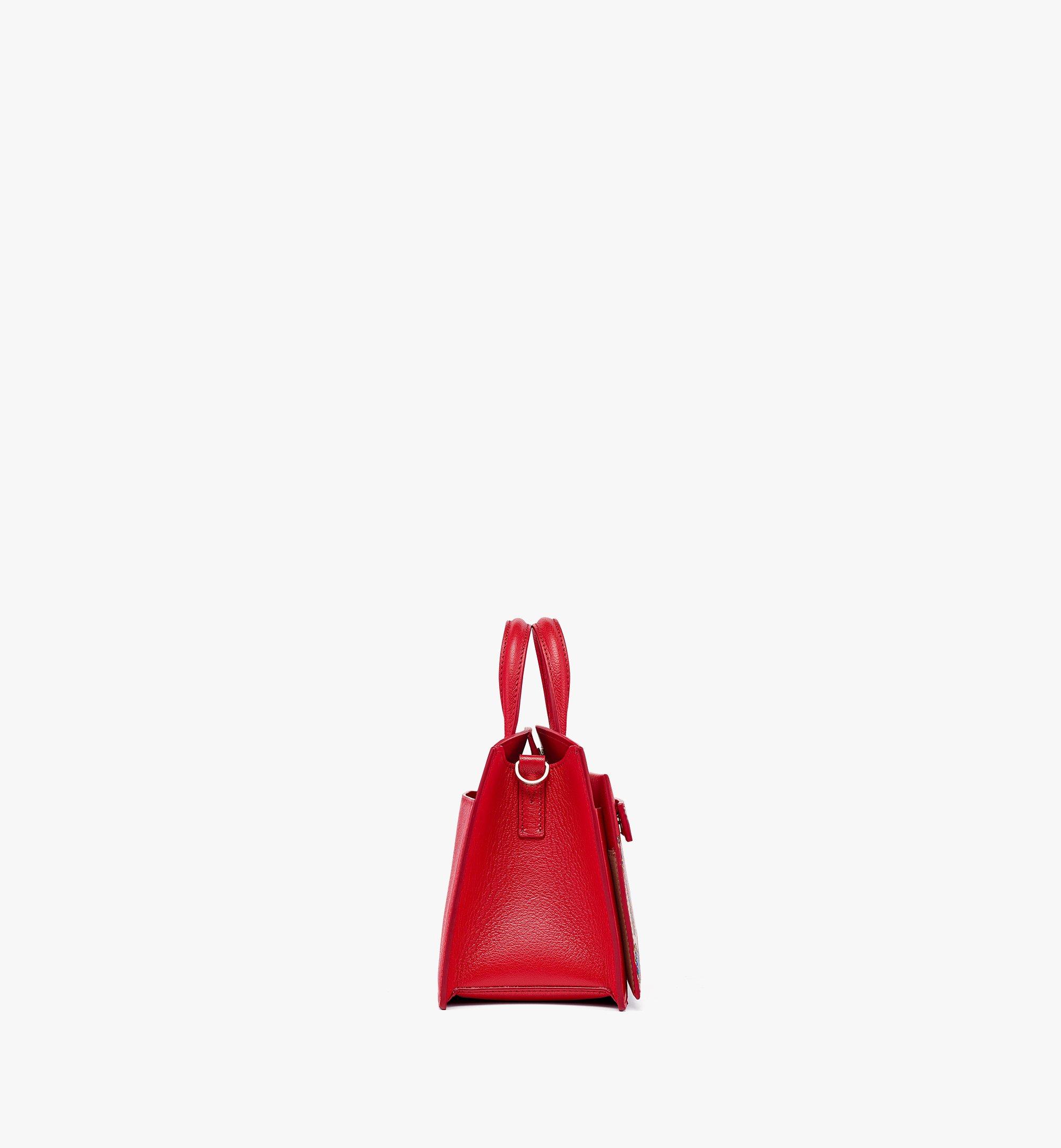 MCM Upcycling Project Jewelry Milano Tote in Gradient Goatskin Leather Red MWTCSUP03FJ001 Alternate View 1