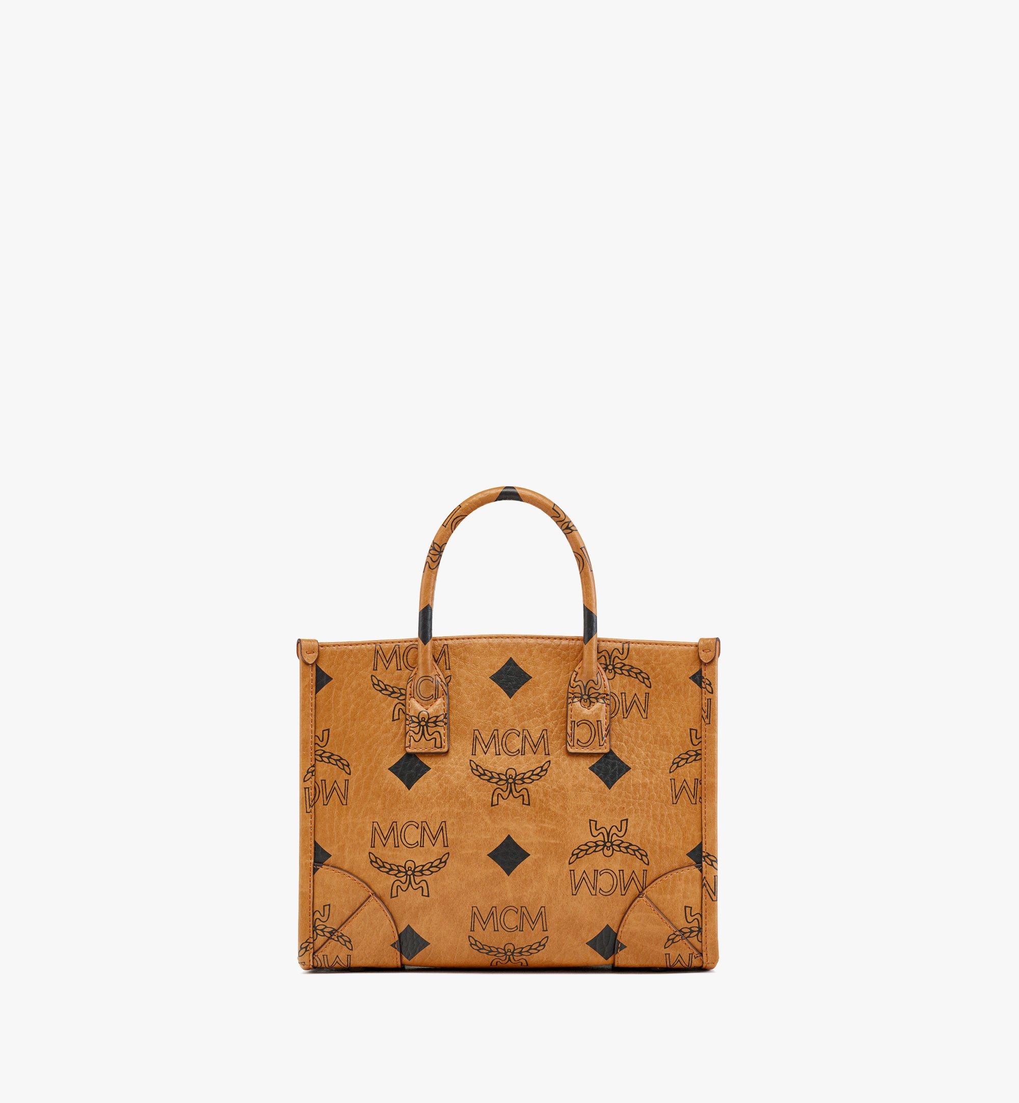 Mcm tote outlet cognac