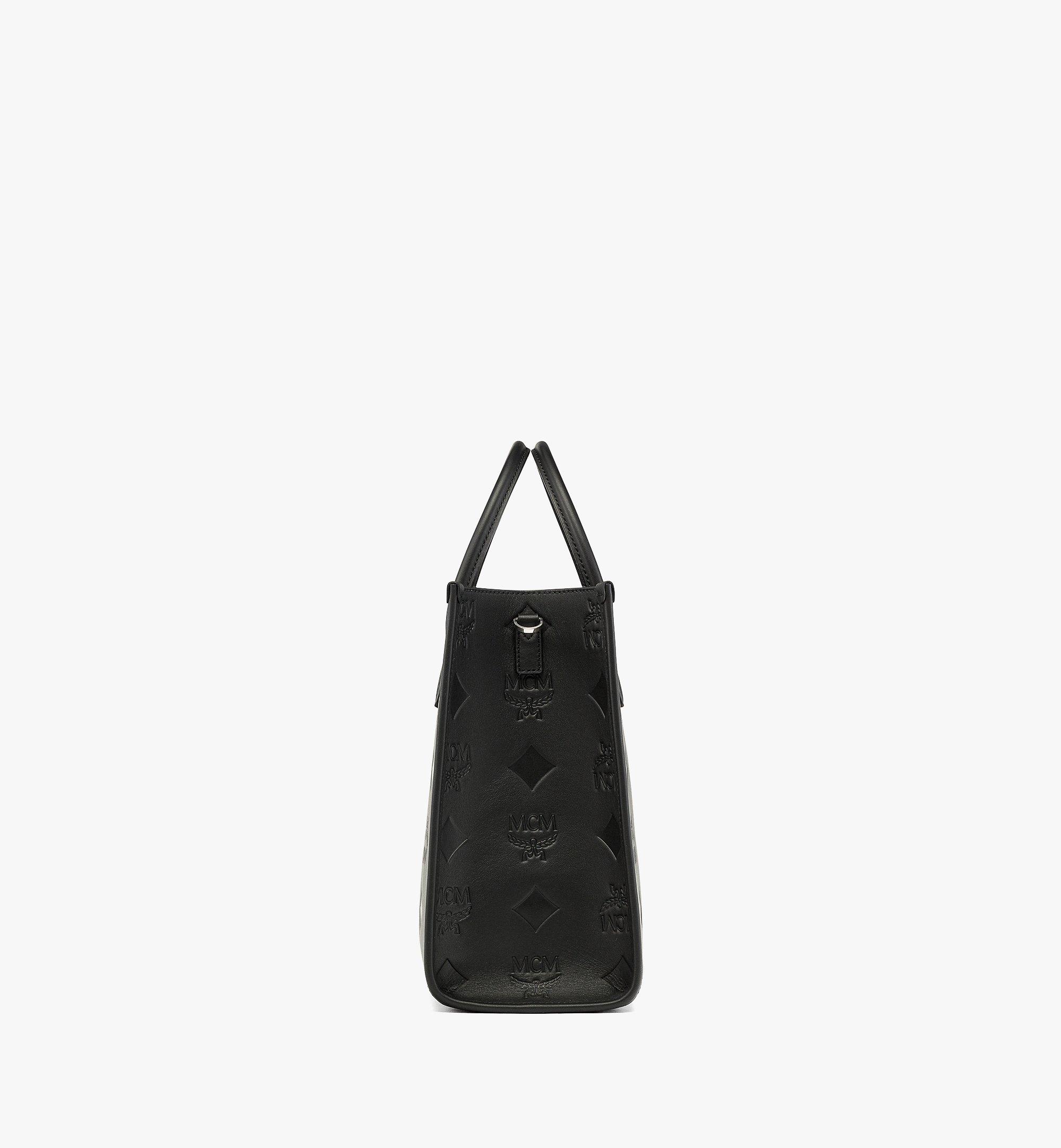 Large München Tote in Maxi Monogram Leather Black | MCM ®US