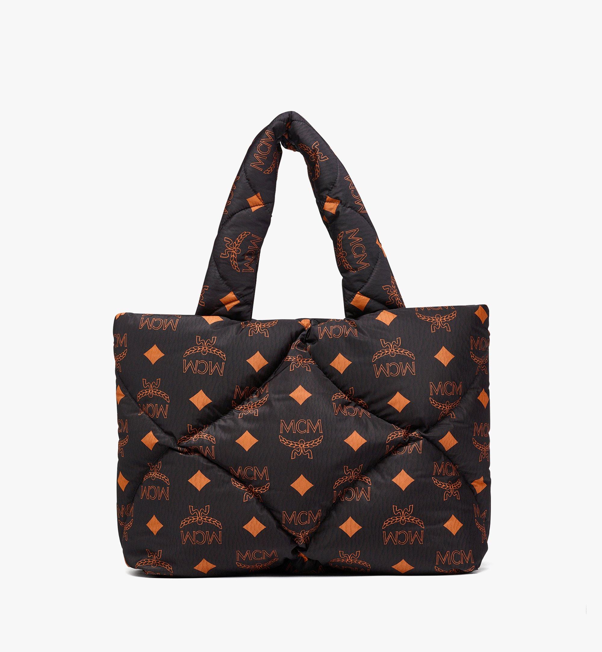 MCM Maxi Munchen Quilted Nylon Tote