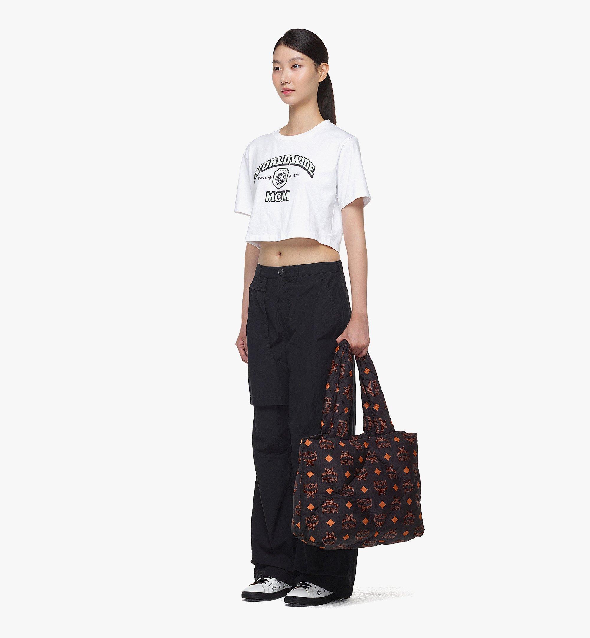Large München Tragetasche aus gestepptem Nylon mit Maxi-Monogramm 