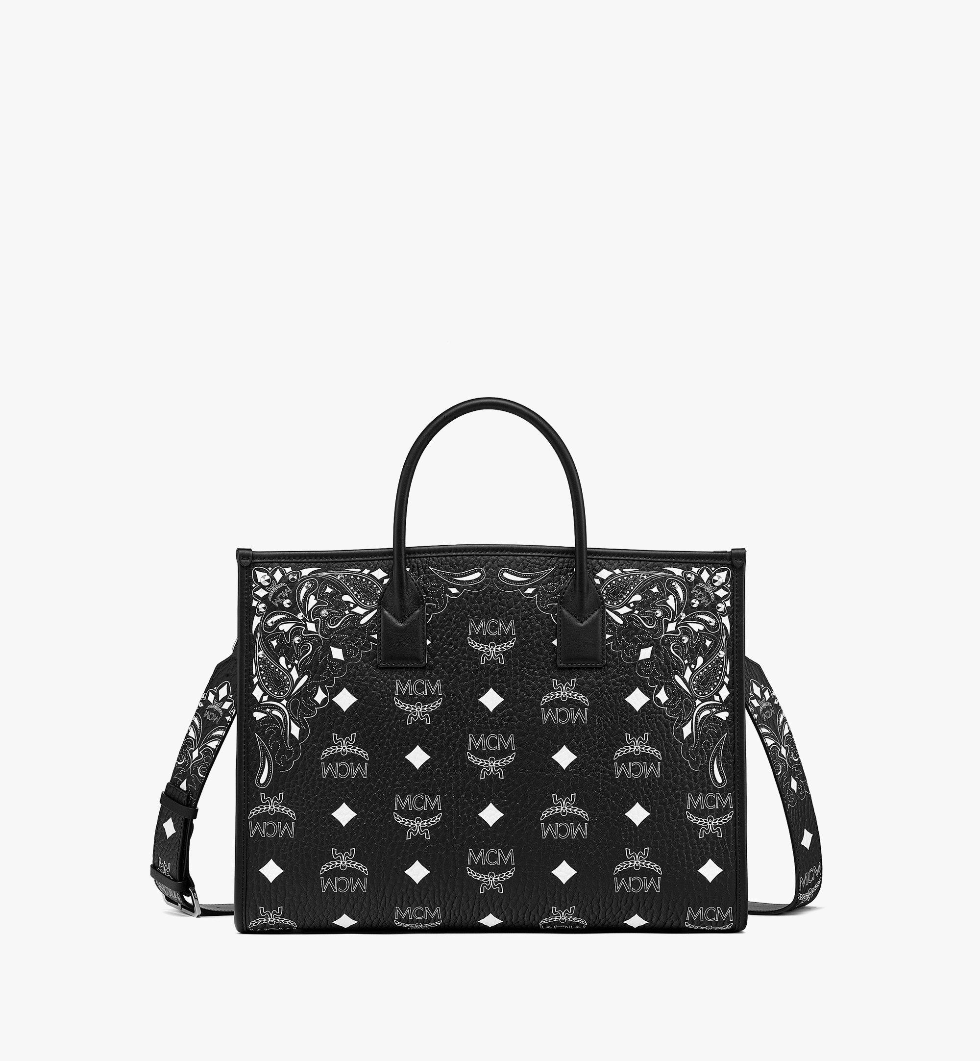 MCM Printed Canvas Clutch in Black for Men