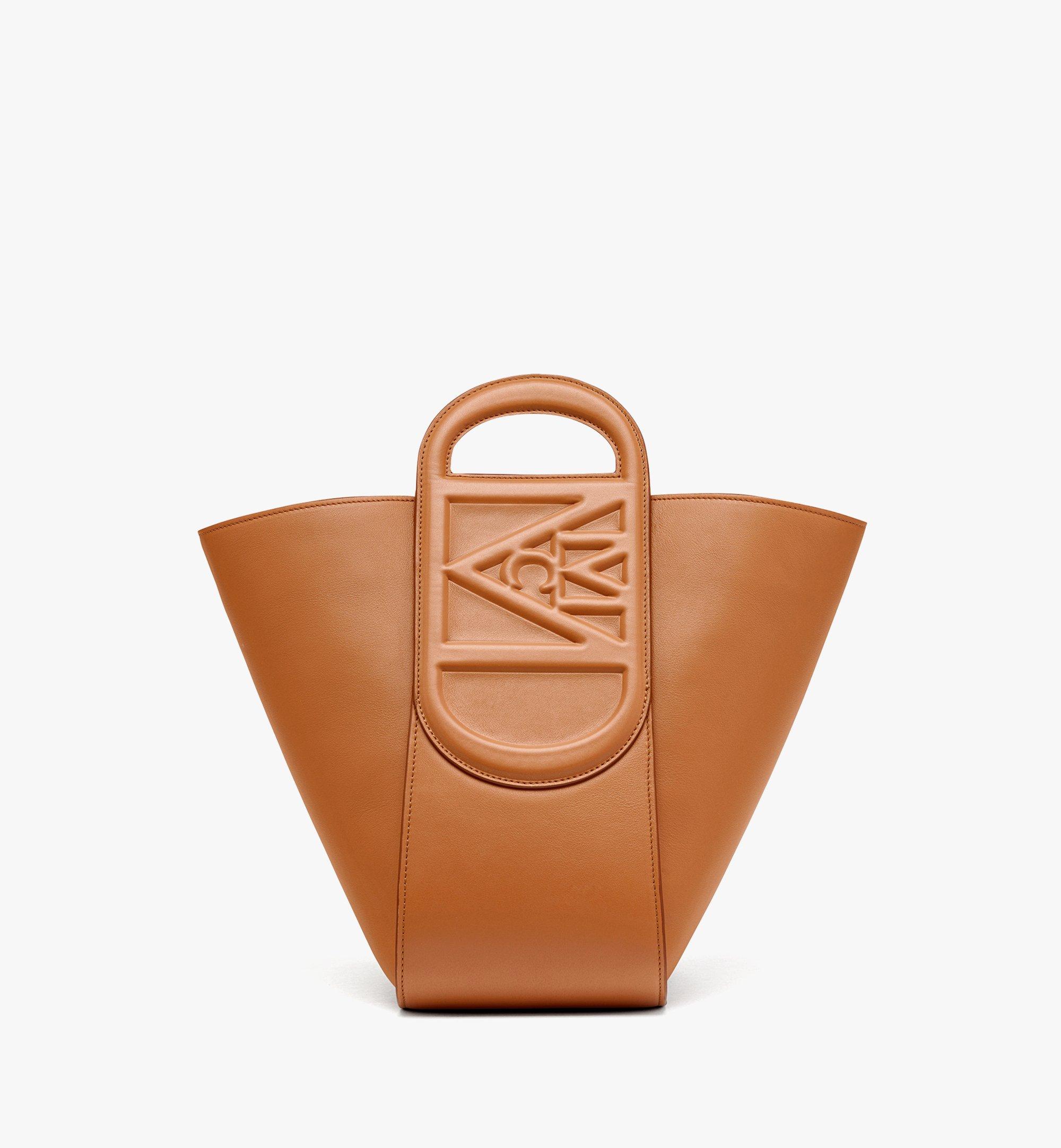 MCM Mode Travia Tote in Spanish Nappa Leather Cognac MWTDSLD01CO001 Alternate View 3