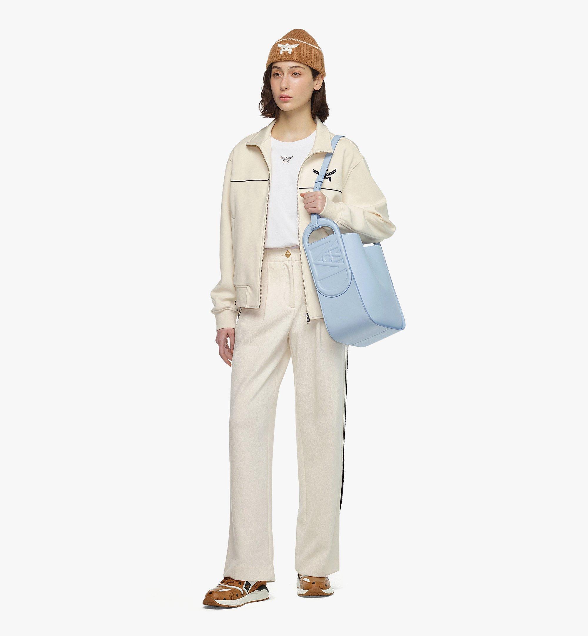 Large Mode Travia Tragetasche aus spanischem Nappaleder Blau | MCM ®DE