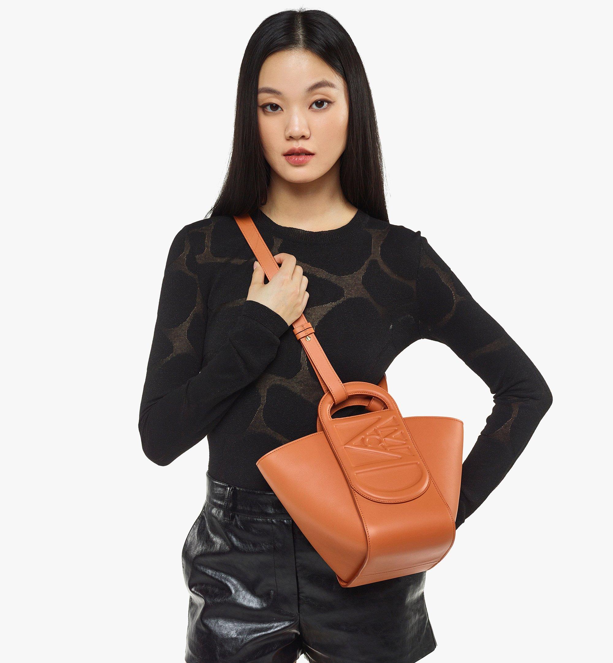 MCM Mode Travia西班牙Nappa皮革手提包 Cognac MWTDSLD02CO001 更多视角 6