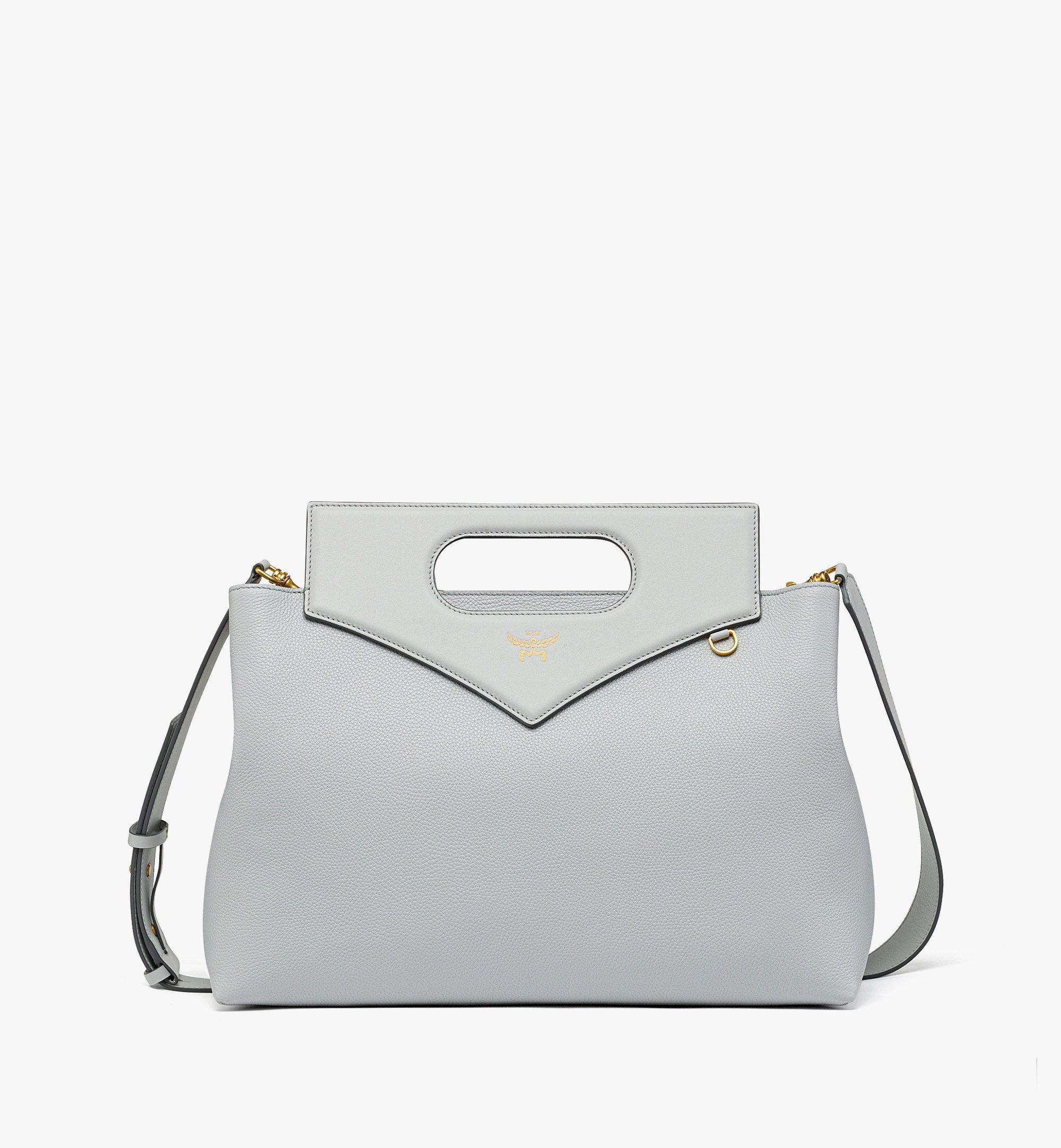 Grey mcm bag best sale