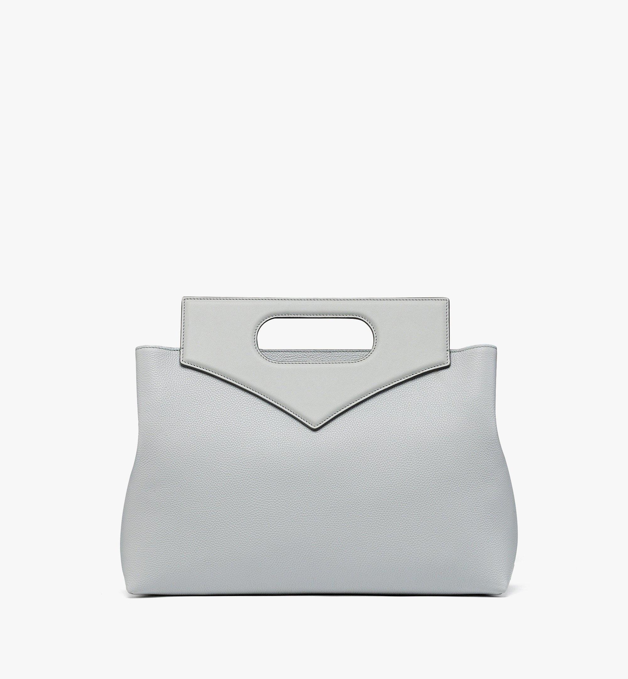MCM Sac fourre-tout Soft Diamond en cuir grainé Grey MWTEAAK01FR001 Plus de photos 3