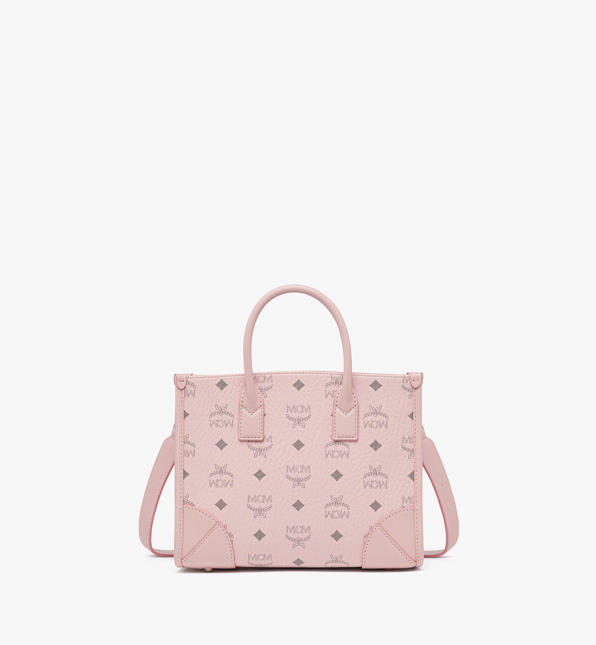 Small Munchen Tote in Visetos Pink MCM CN