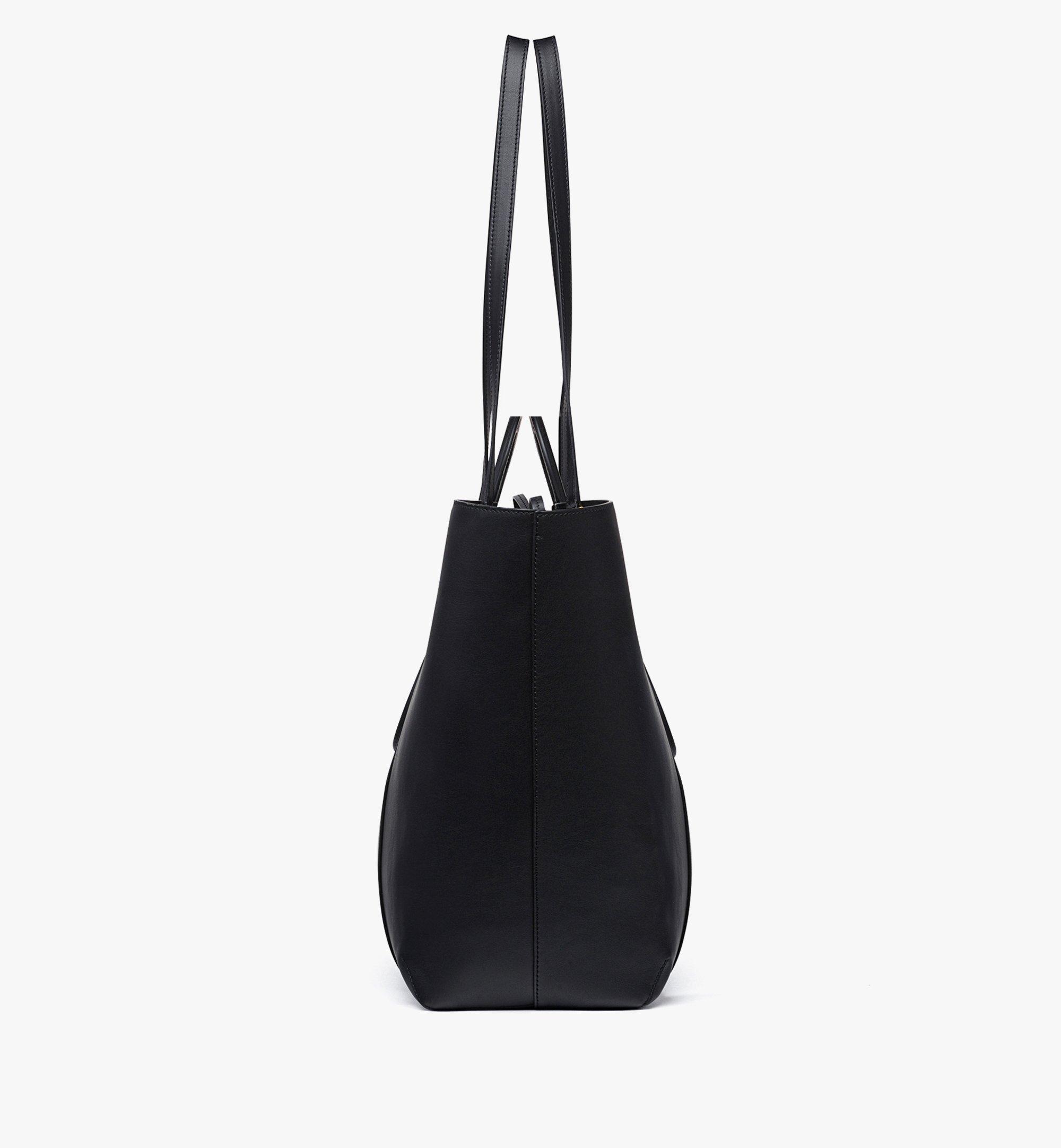 MCM Mode Travia Tote in Calf Leather Black MWTEALD01BK001 Alternate View 1