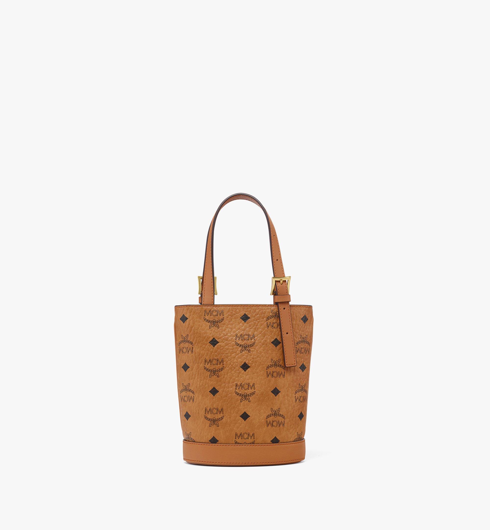 MCM Aren Bucket Tote in Visetos Cognac MWTEATA01CO001 Alternate View 3