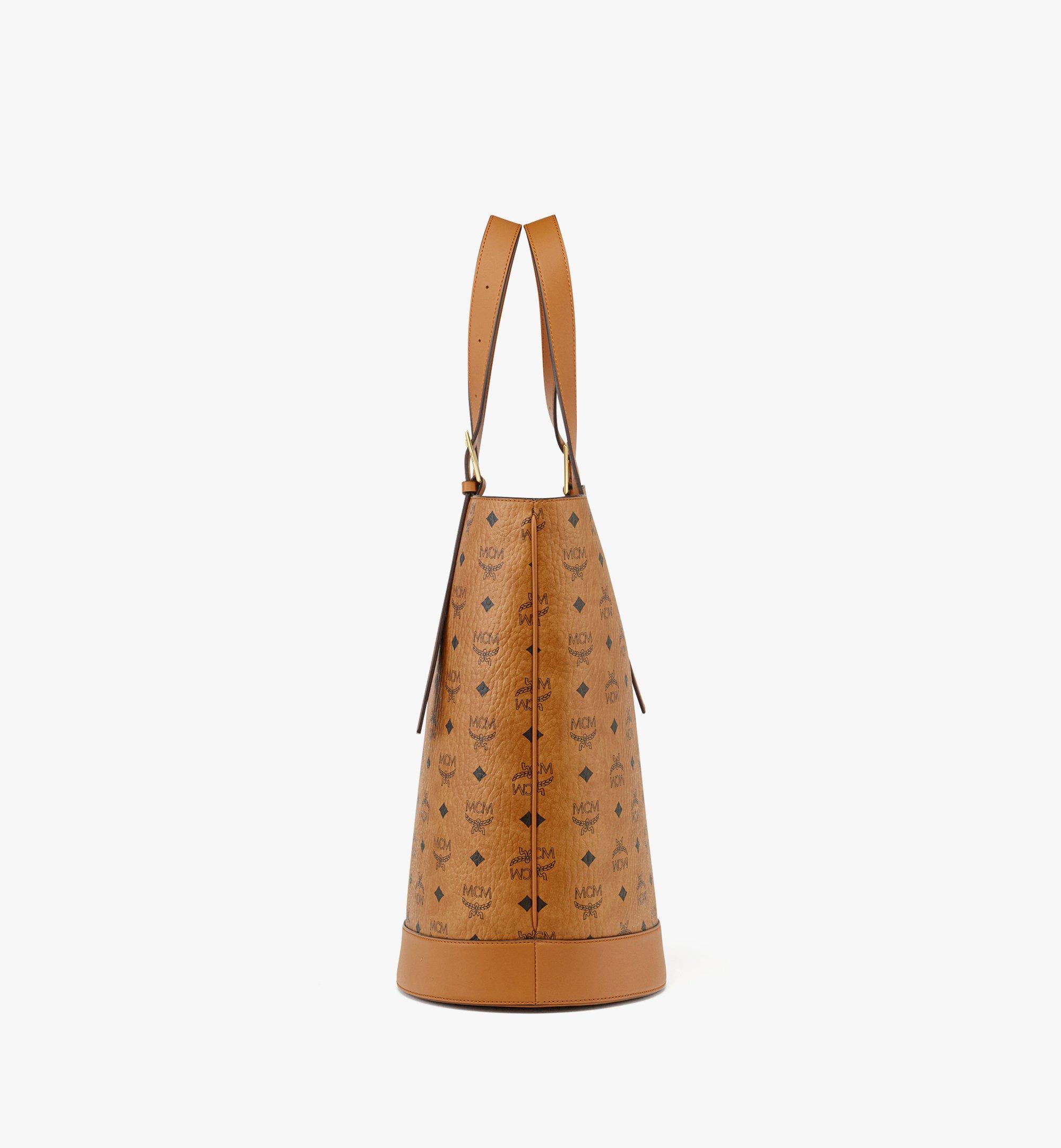 Mcm visetos crossbody bucket bag sale