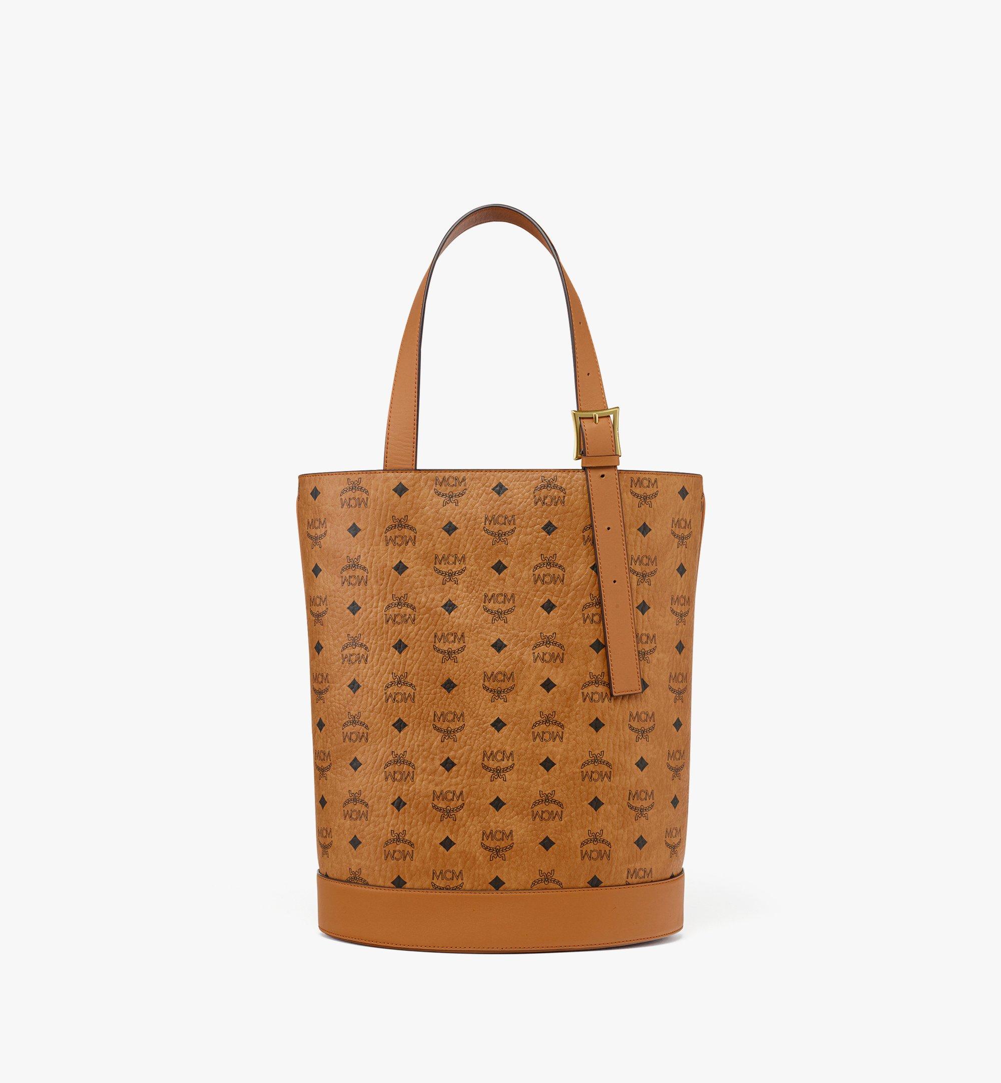 Medium Aren Bucket Tote In Visetos Cognac | MCM ®SG