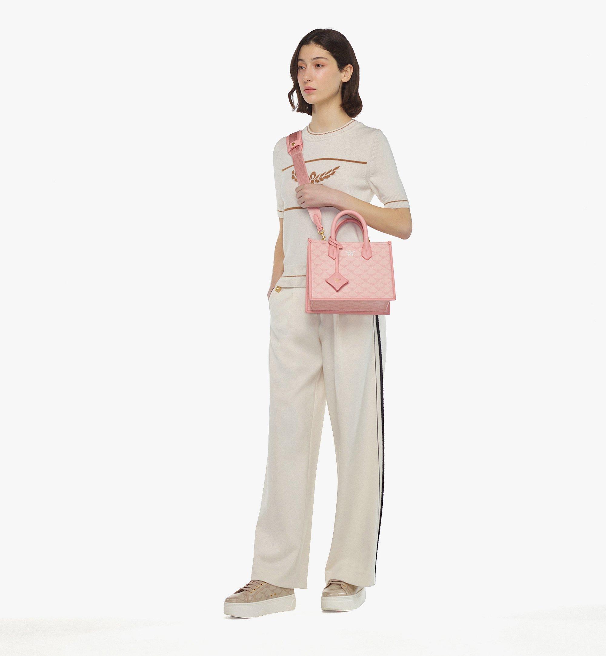 MCM Himmel Tote in Lauretos Pink MWTESAC01P6001 Alternate View 2