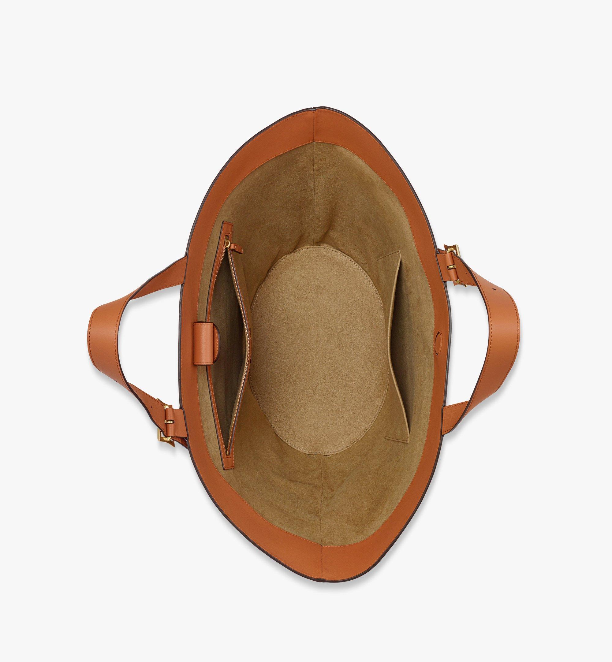 Large Himmel Tote in Spanish Nappa Leather Cognac MCM ®SG