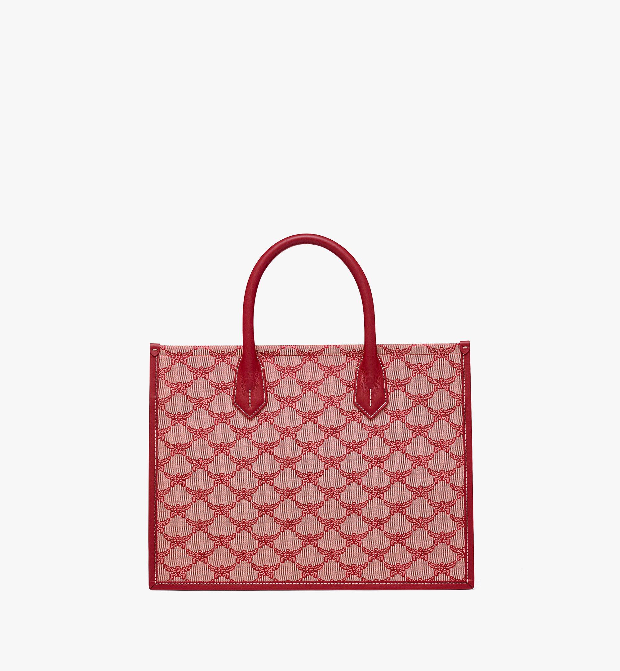 Mcm tote discount bag red